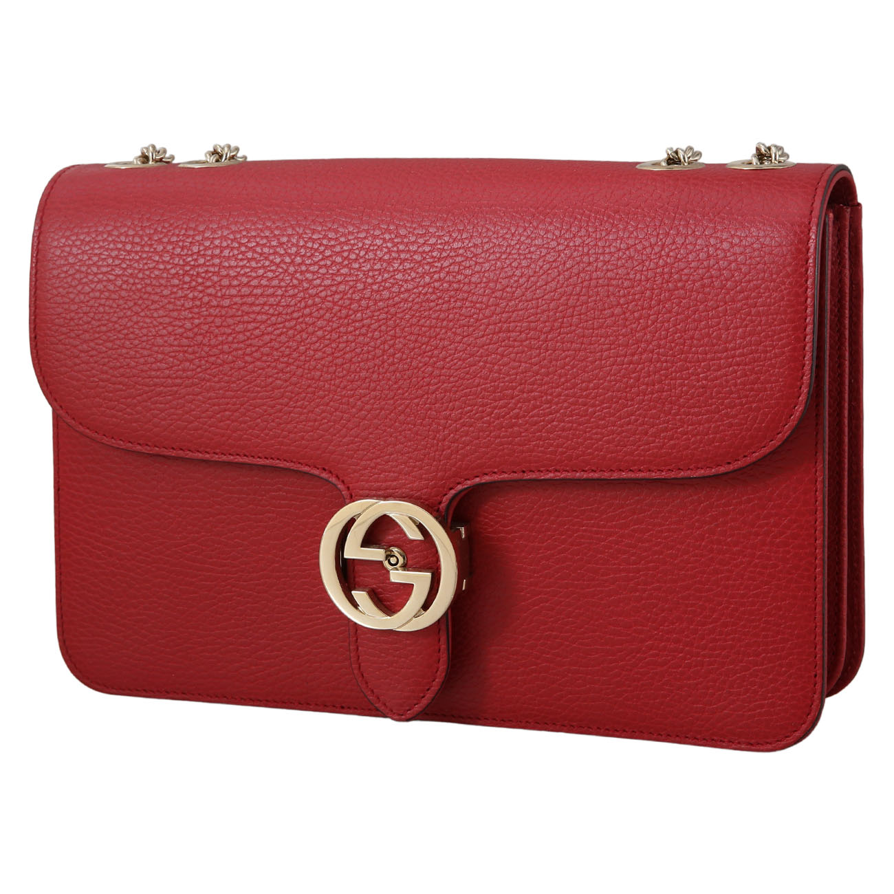 GUCCI(USED)구찌 510303 인터락킹 GG 체인 숄더백