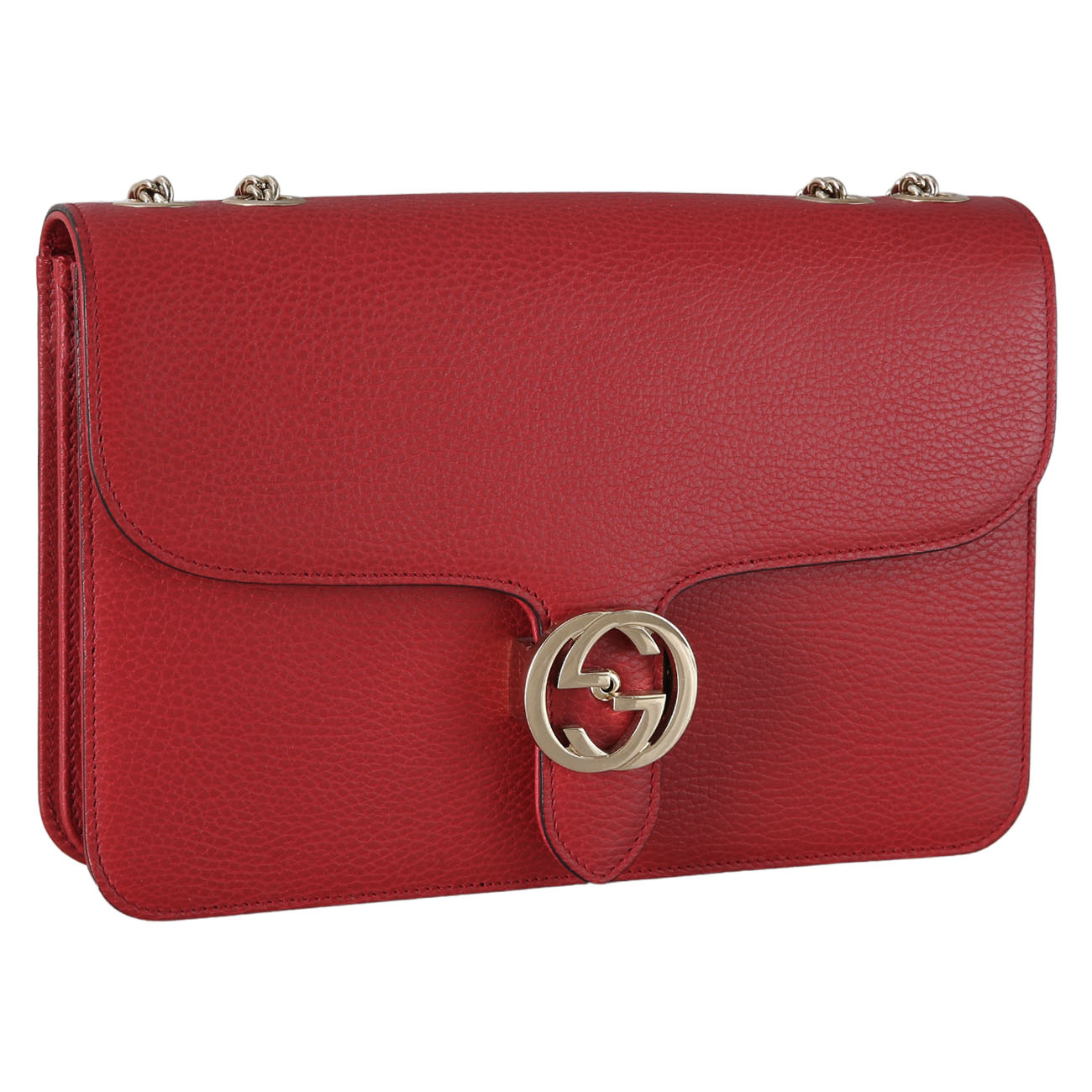 GUCCI(USED)구찌 510303 인터락킹 GG 체인 숄더백