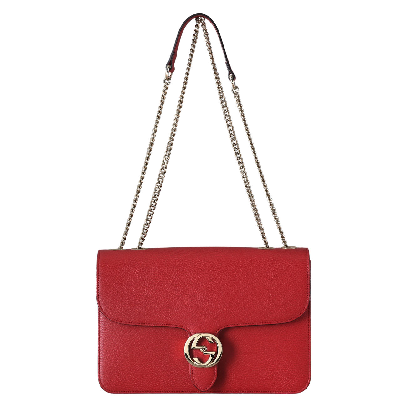 GUCCI(USED)구찌 510303 인터락킹 GG 체인 숄더백