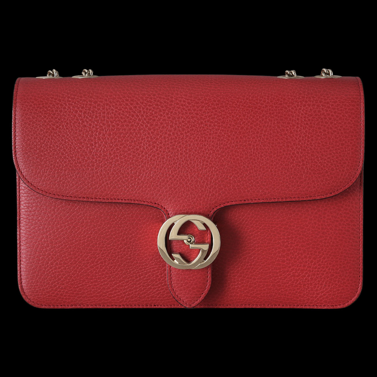 GUCCI(USED)구찌 510303 인터락킹 GG 체인 숄더백