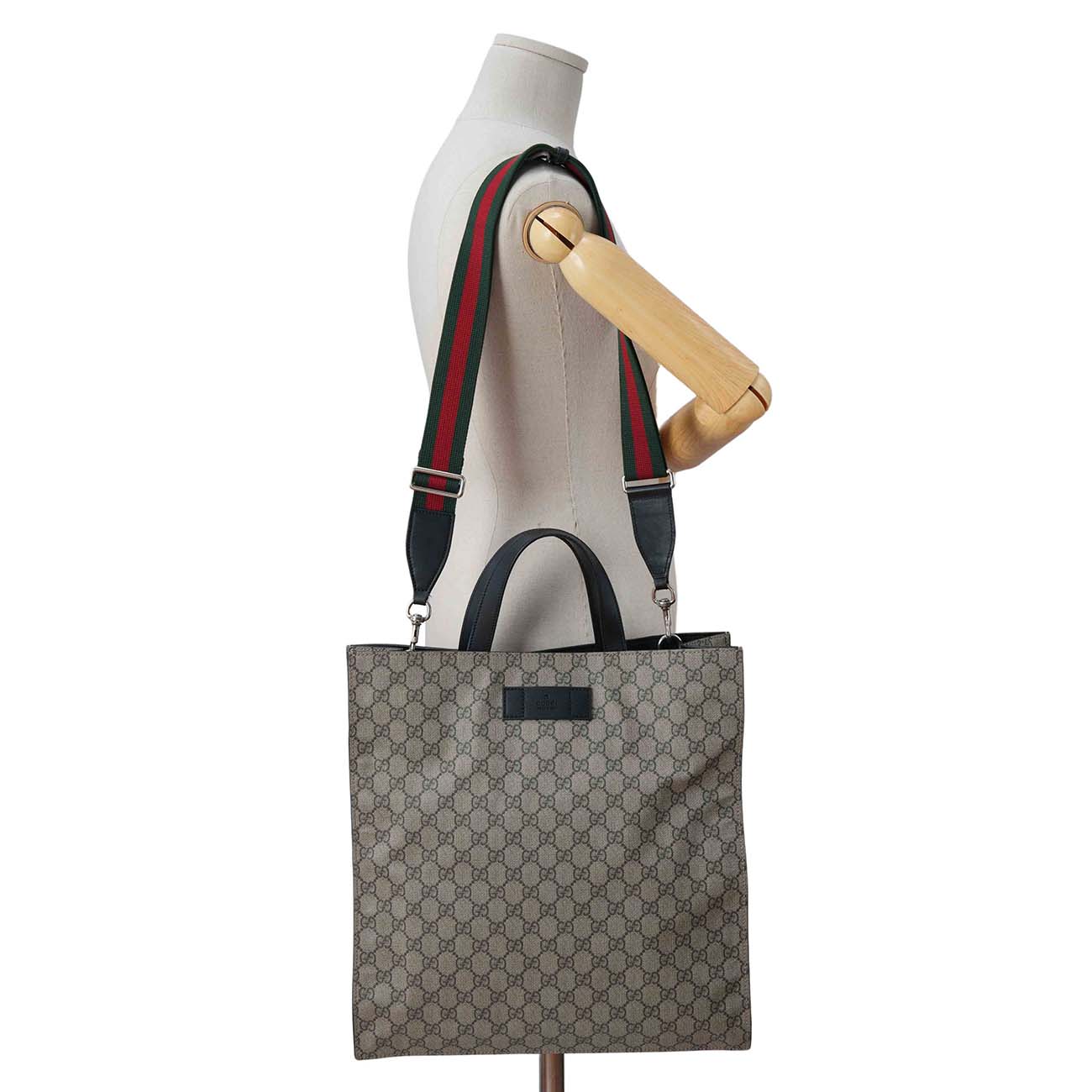 GUCCI(USED)구찌 456217 GG수프림 토트 겸 숄더백