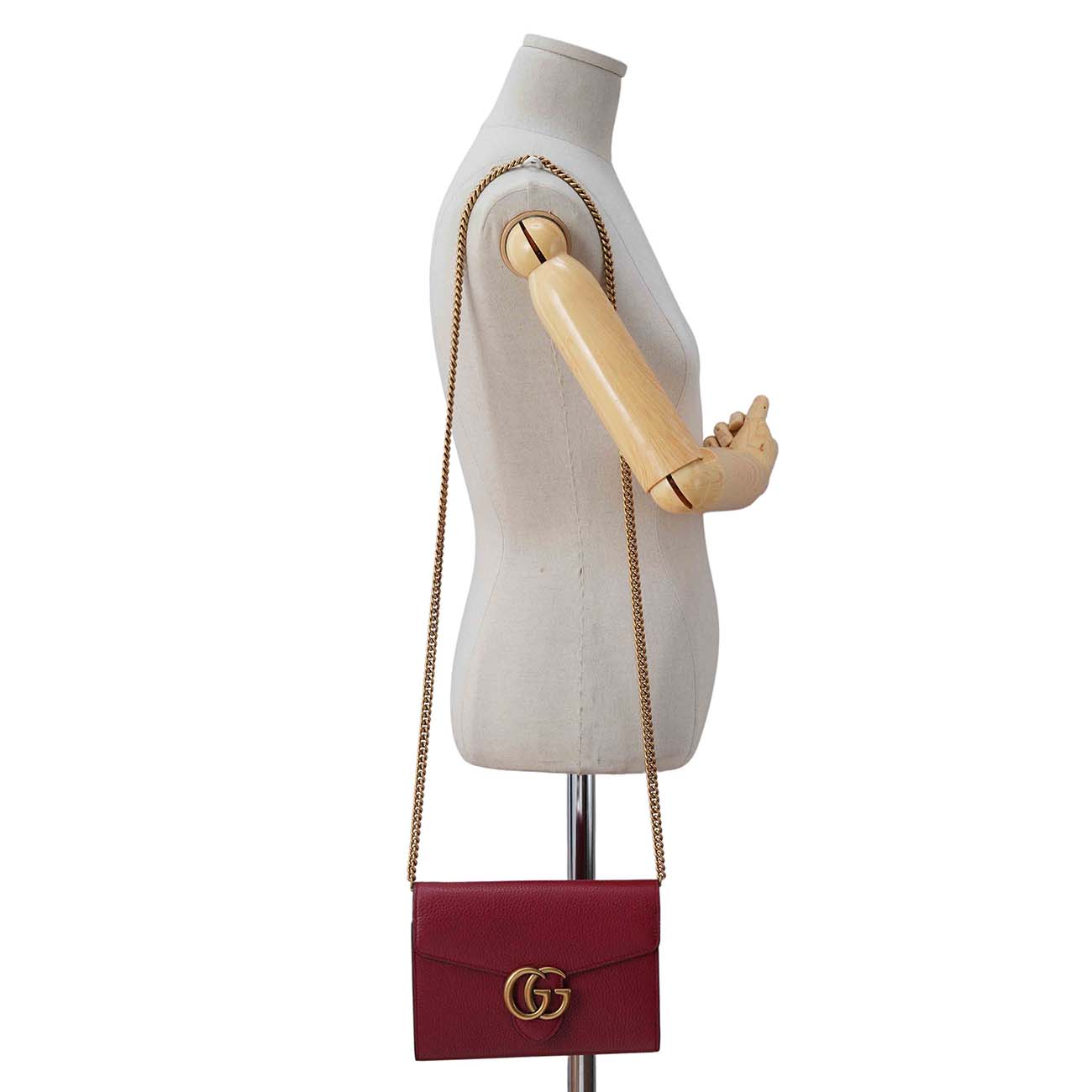 GUCCI(USED)구찌 401232 GG마몽 체인 크로스백
