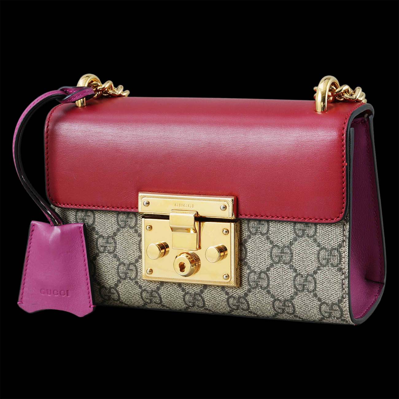 GUCCI(USED)구찌 409487 패들락 스몰 체인 숄더백
