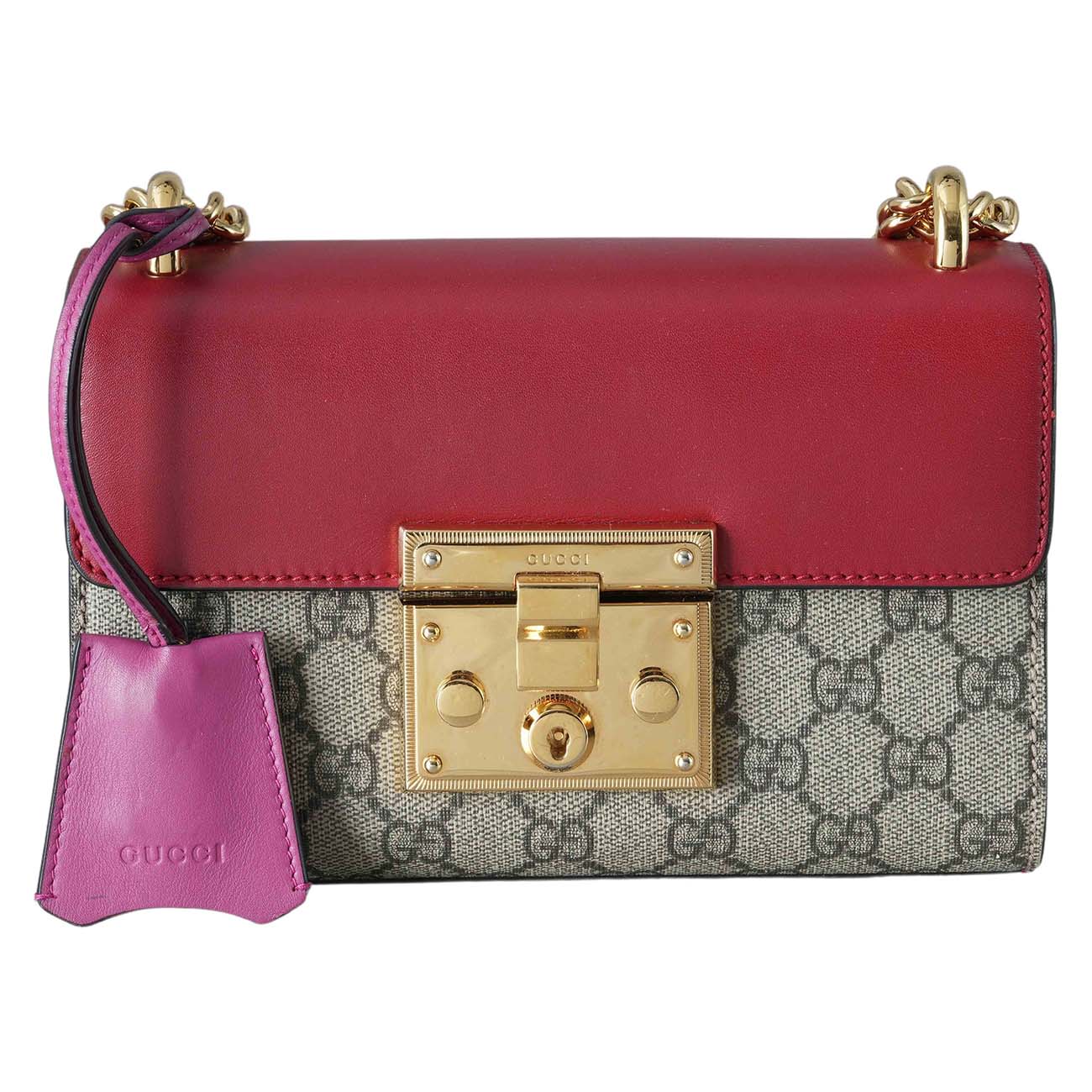 GUCCI(USED)구찌 409487 패들락 스몰 체인 숄더백
