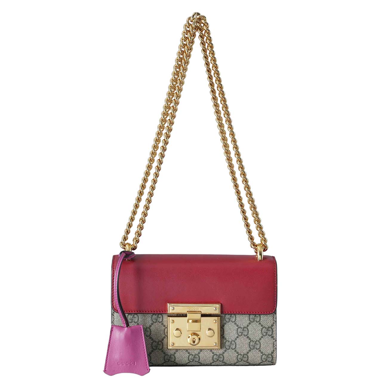 GUCCI(USED)구찌 409487 패들락 스몰 체인 숄더백