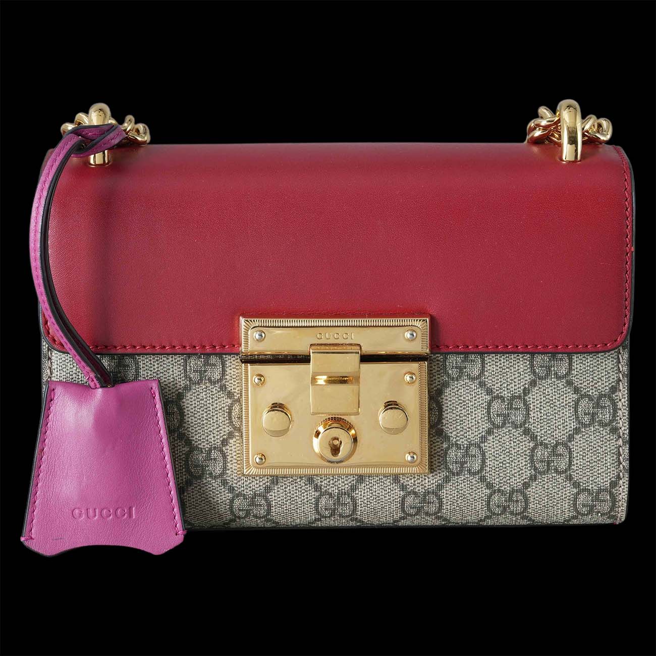 GUCCI(USED)구찌 409487 패들락 스몰 체인 숄더백