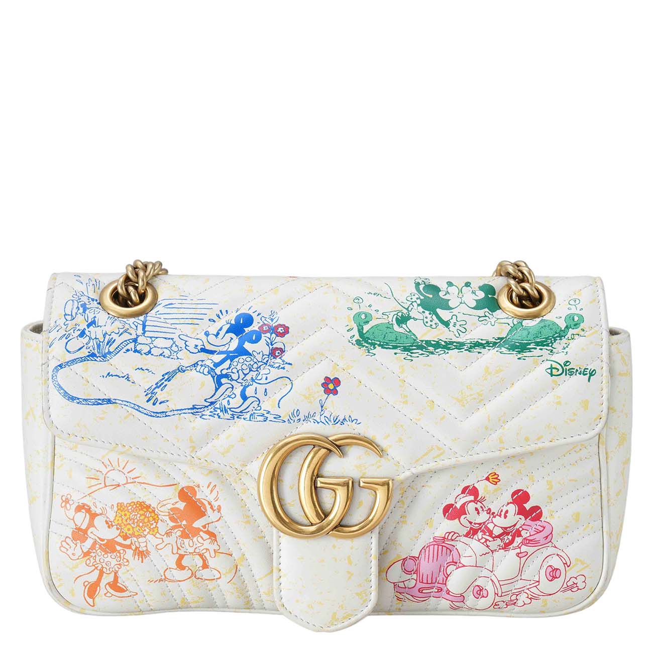 GUCCI(USED)구찌 미키마우스 GG마몽 체인 숄더백