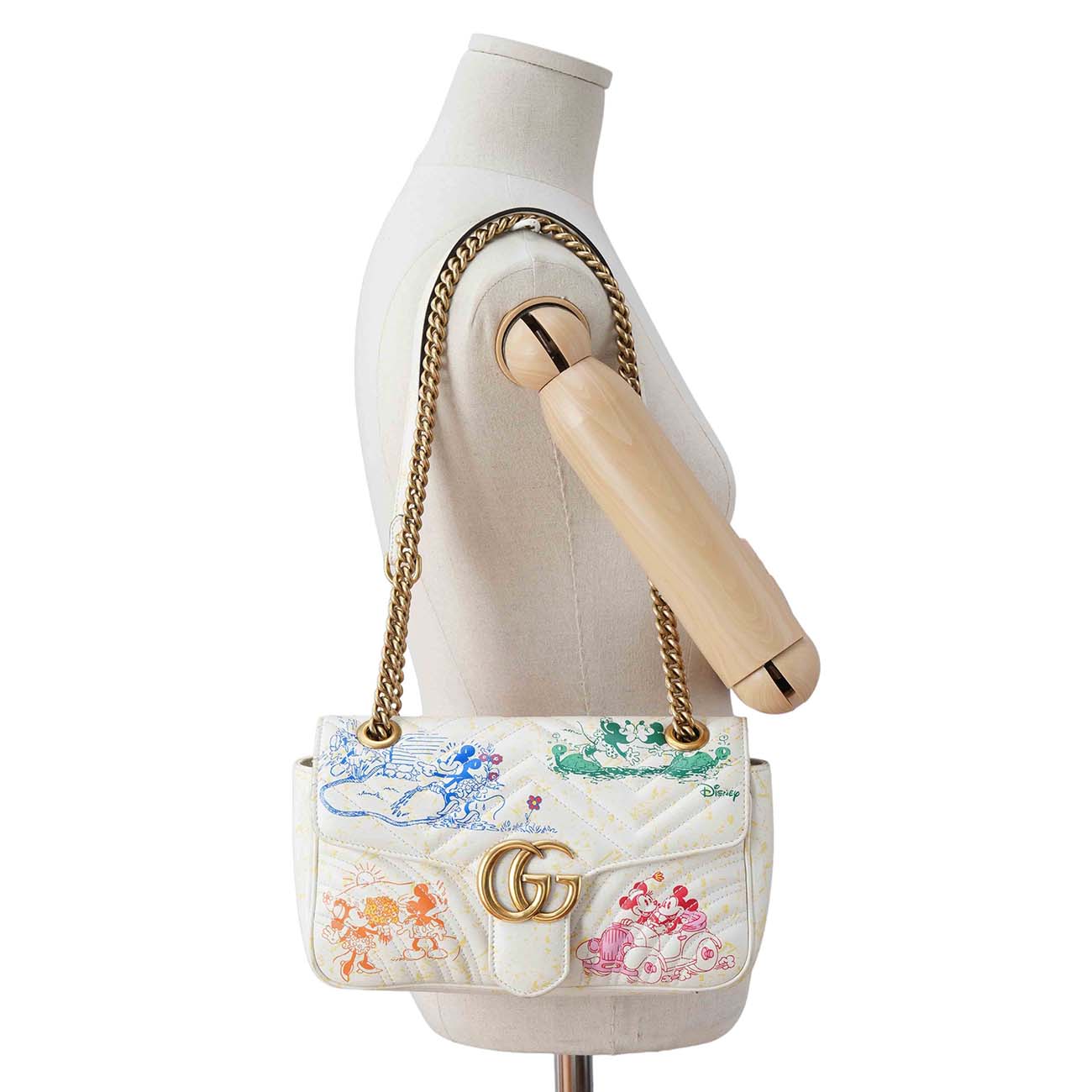 GUCCI(USED)구찌 미키마우스 GG마몽 체인 숄더백