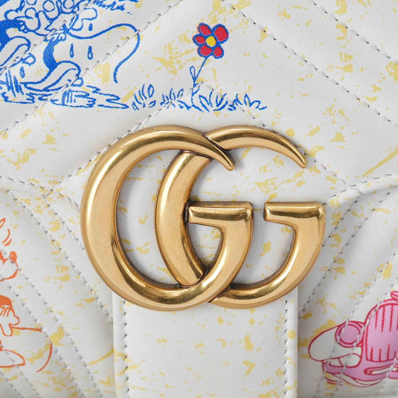 GUCCI(USED)구찌 미키마우스 GG마몽 체인 숄더백