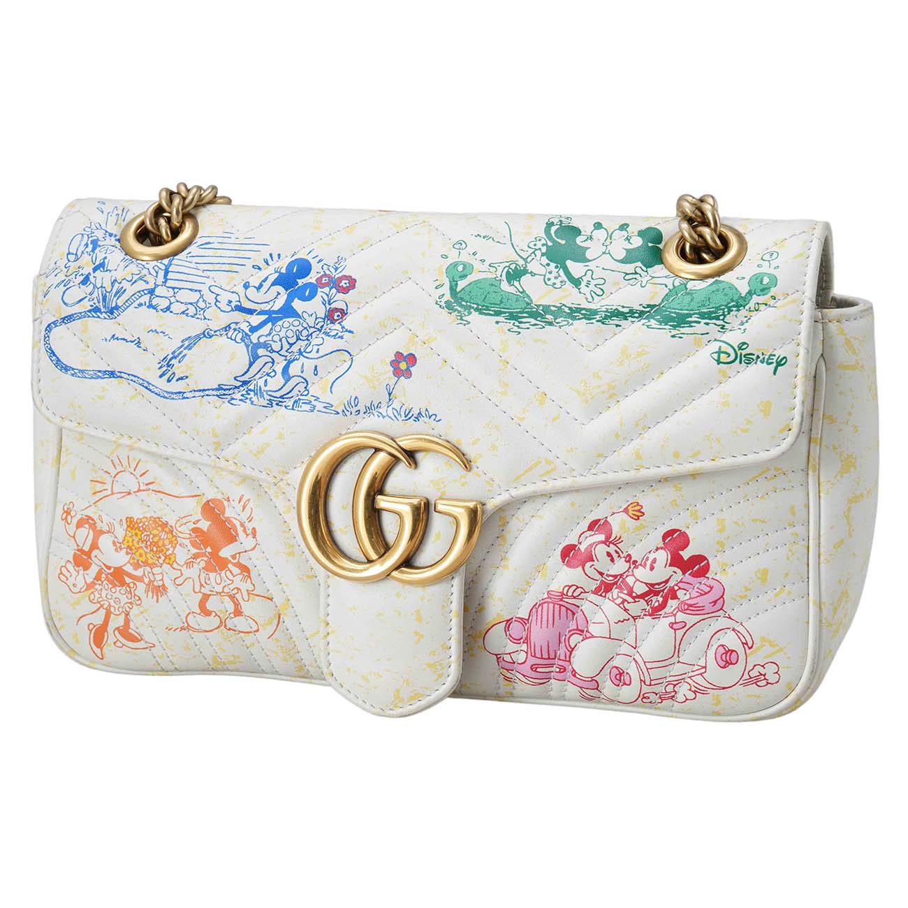 GUCCI(USED)구찌 미키마우스 GG마몽 체인 숄더백