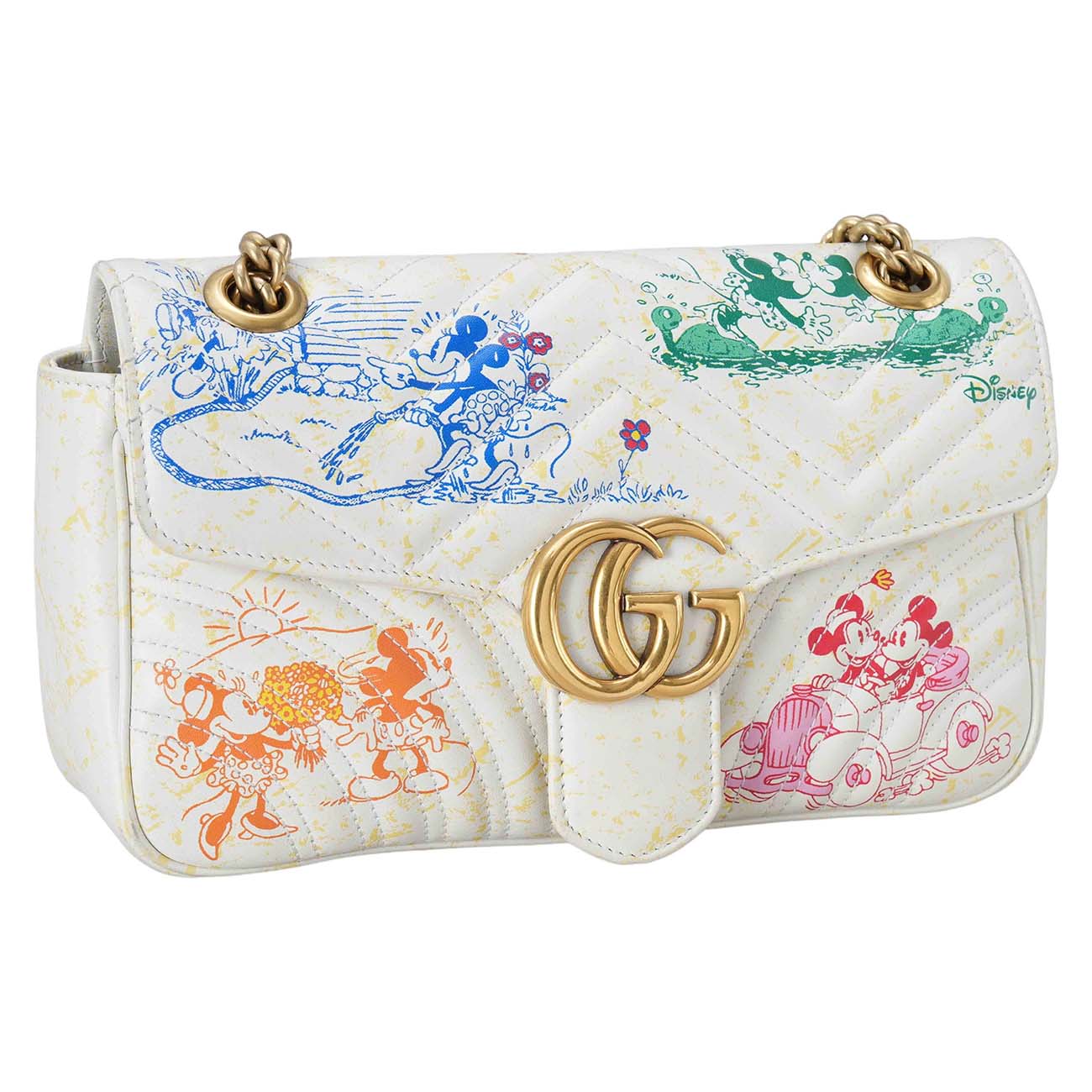 GUCCI(USED)구찌 미키마우스 GG마몽 체인 숄더백