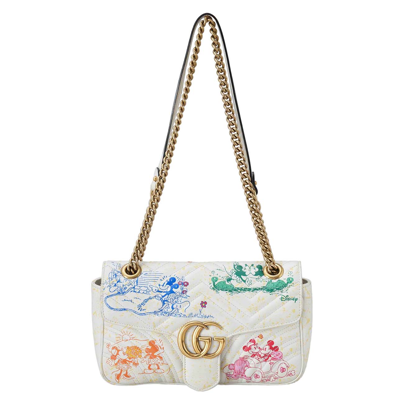 GUCCI(USED)구찌 미키마우스 GG마몽 체인 숄더백