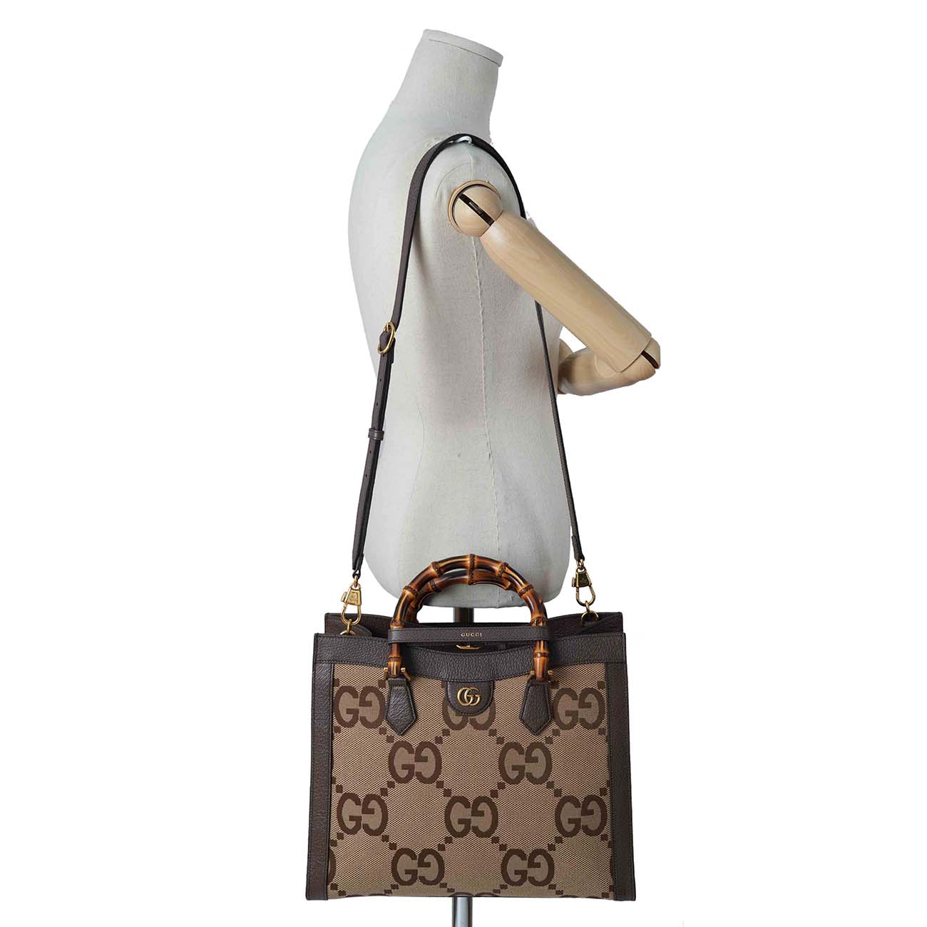 GUCCI(USED)구찌 655658 다이애나 뱀부 탑핸들 토트백