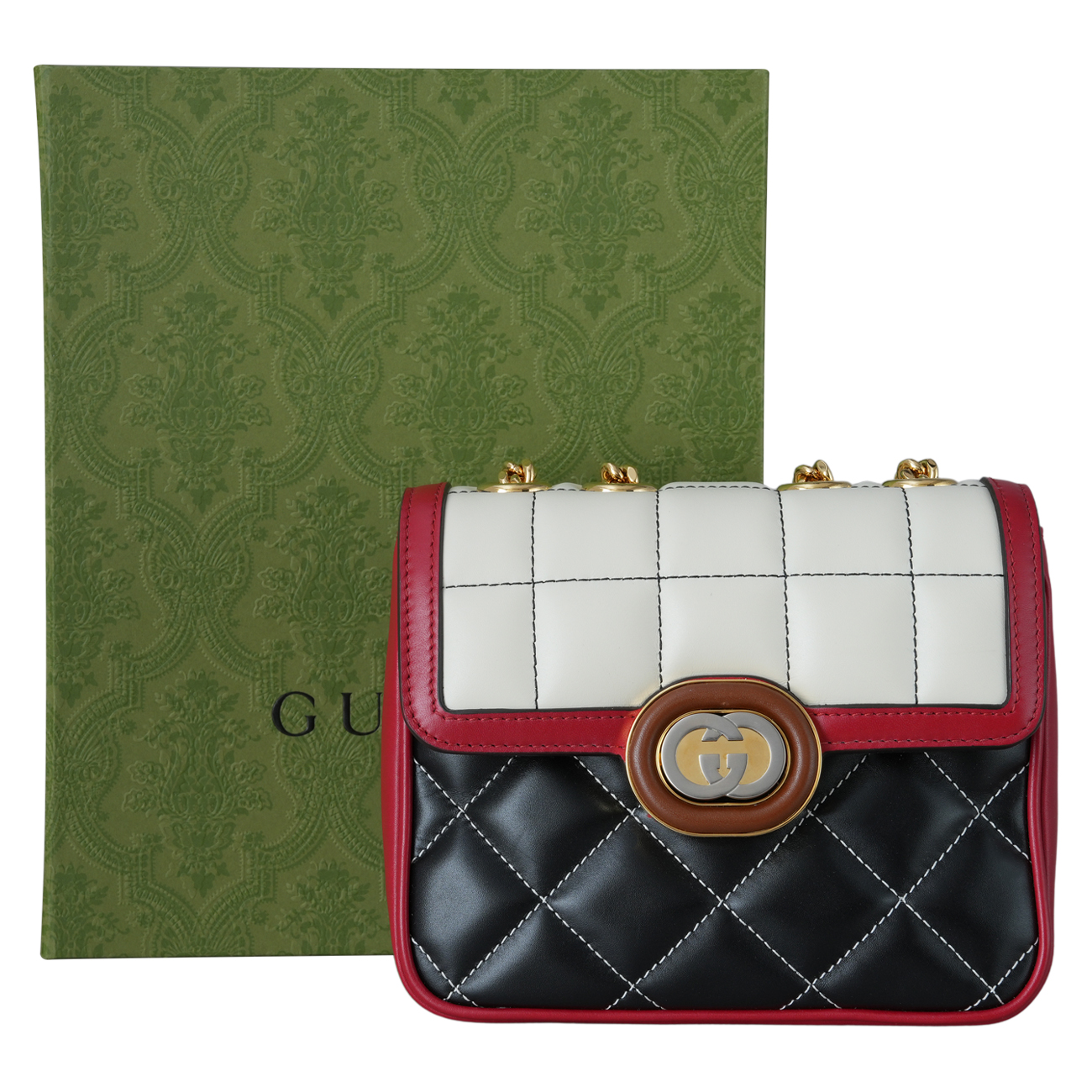 GUCCI(USED)구찌 741457 데코 미니 숄더백