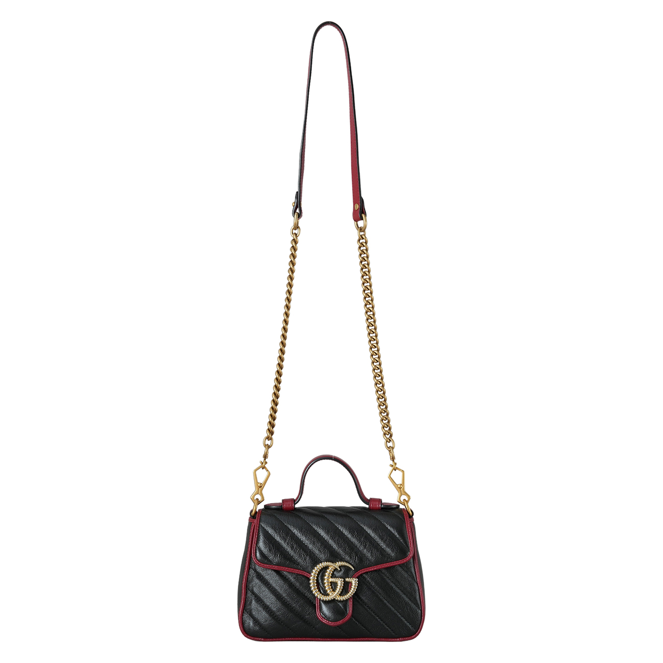 GUCCI(USED)구찌 583571 GG마몽 미니 탑 핸들백