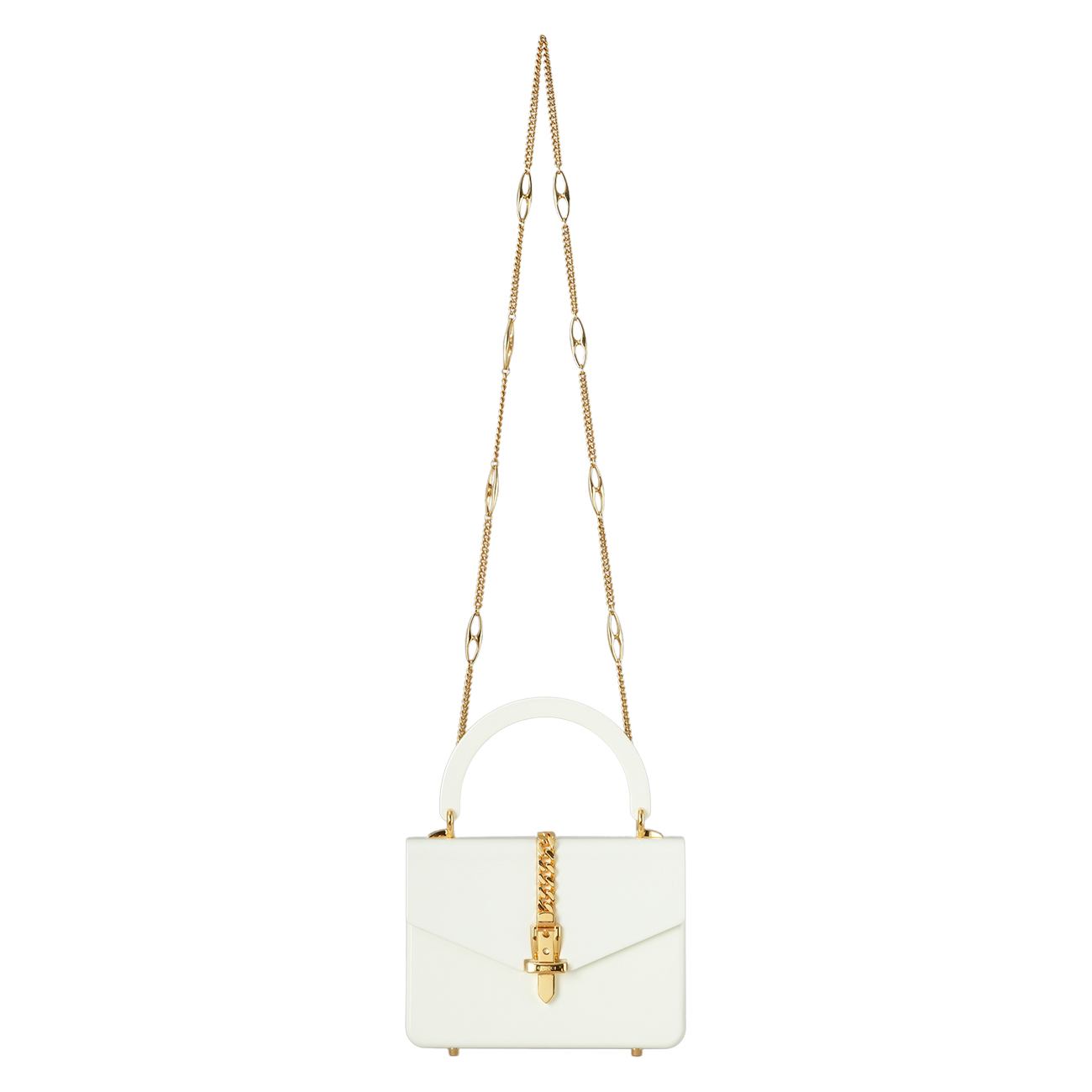 GUCCI(USED)구찌 589482 실비 플렉시글라스 미니 탑핸들백