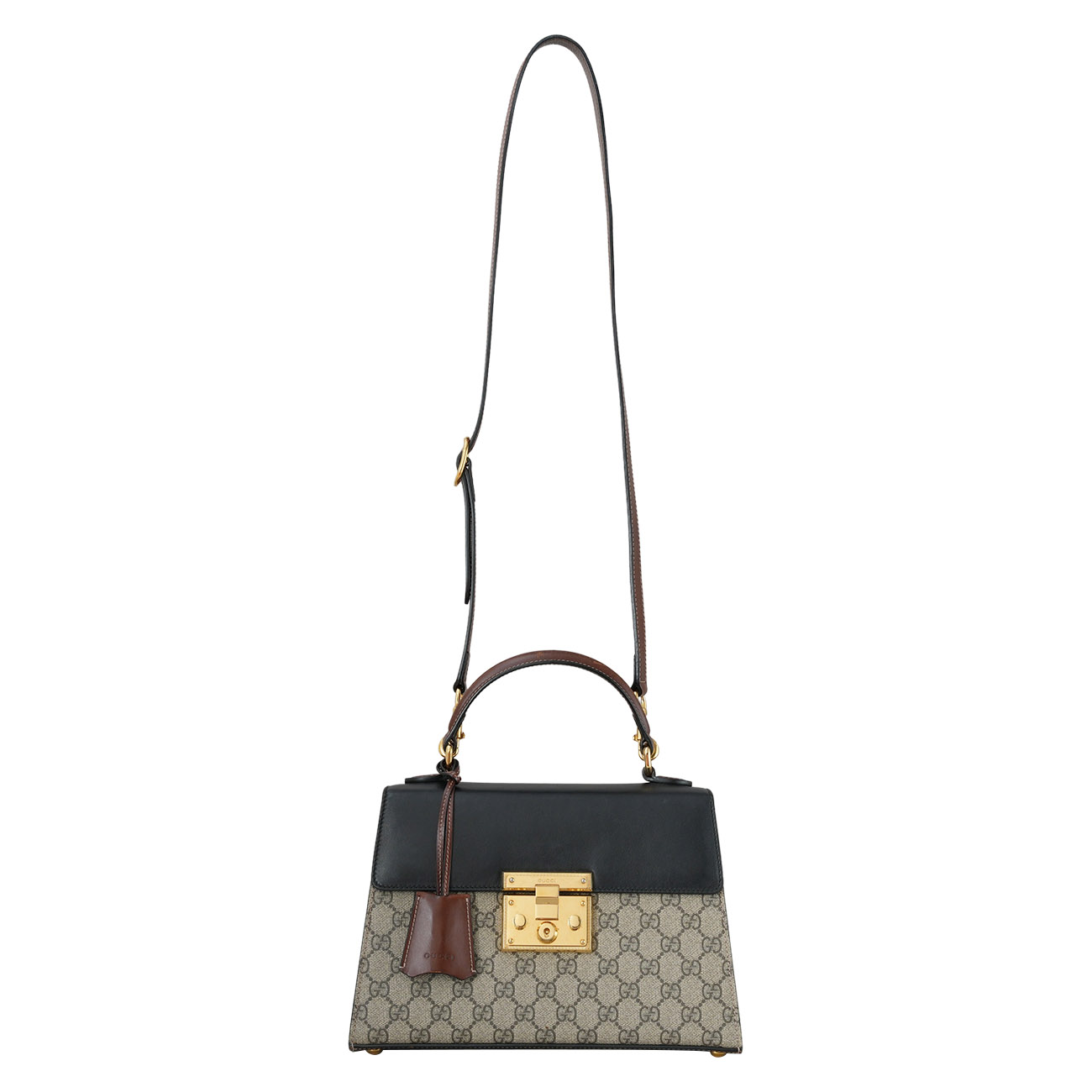 GUCCI(USED)구찌 453188 패들락 GG 탑 핸들백