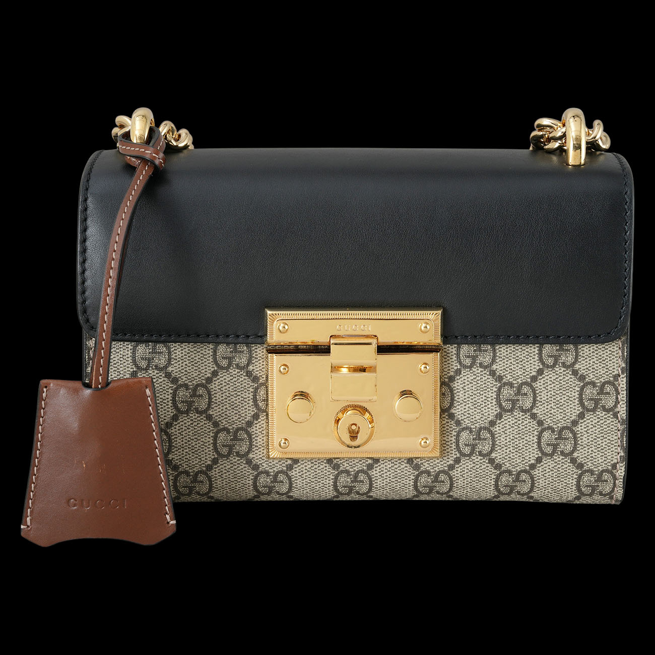 GUCCI(USED)구찌 409487 패들락 스몰 체인 숄더백