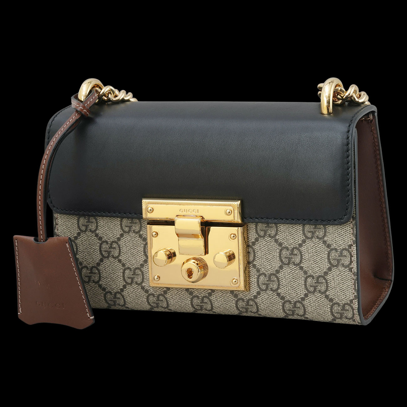 GUCCI(USED)구찌 409487 패들락 스몰 체인 숄더백