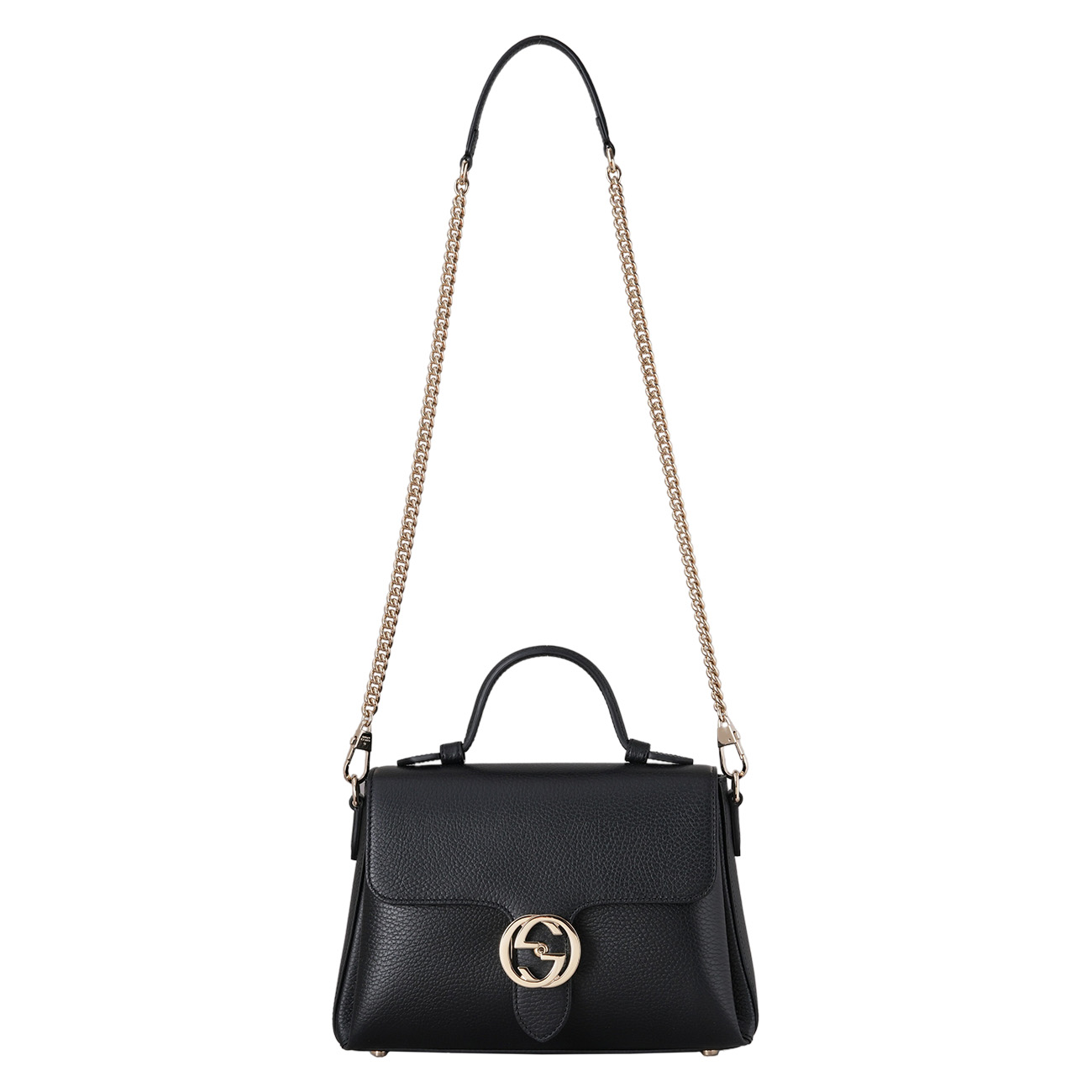 GUCCI(USED)구찌 510302 인터로킹 탑 핸들 체인백