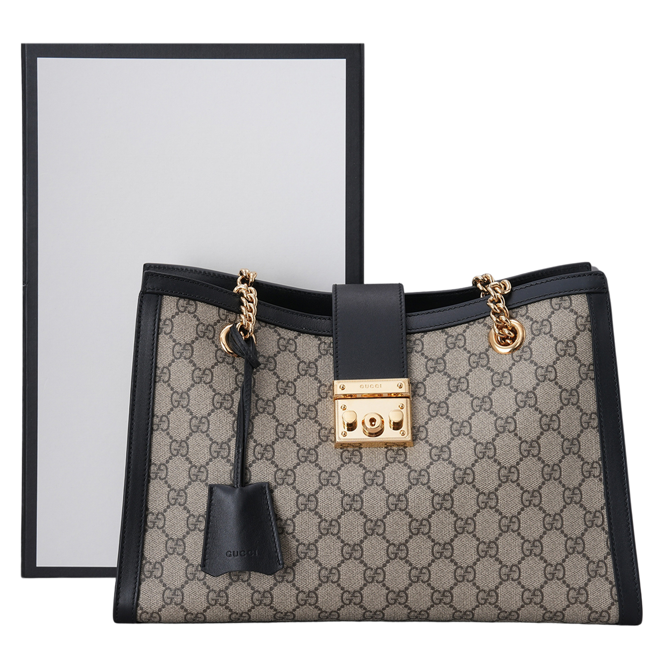 GUCCI(USED)구찌 479197 GG수프림 패들락 미디움 숄더백