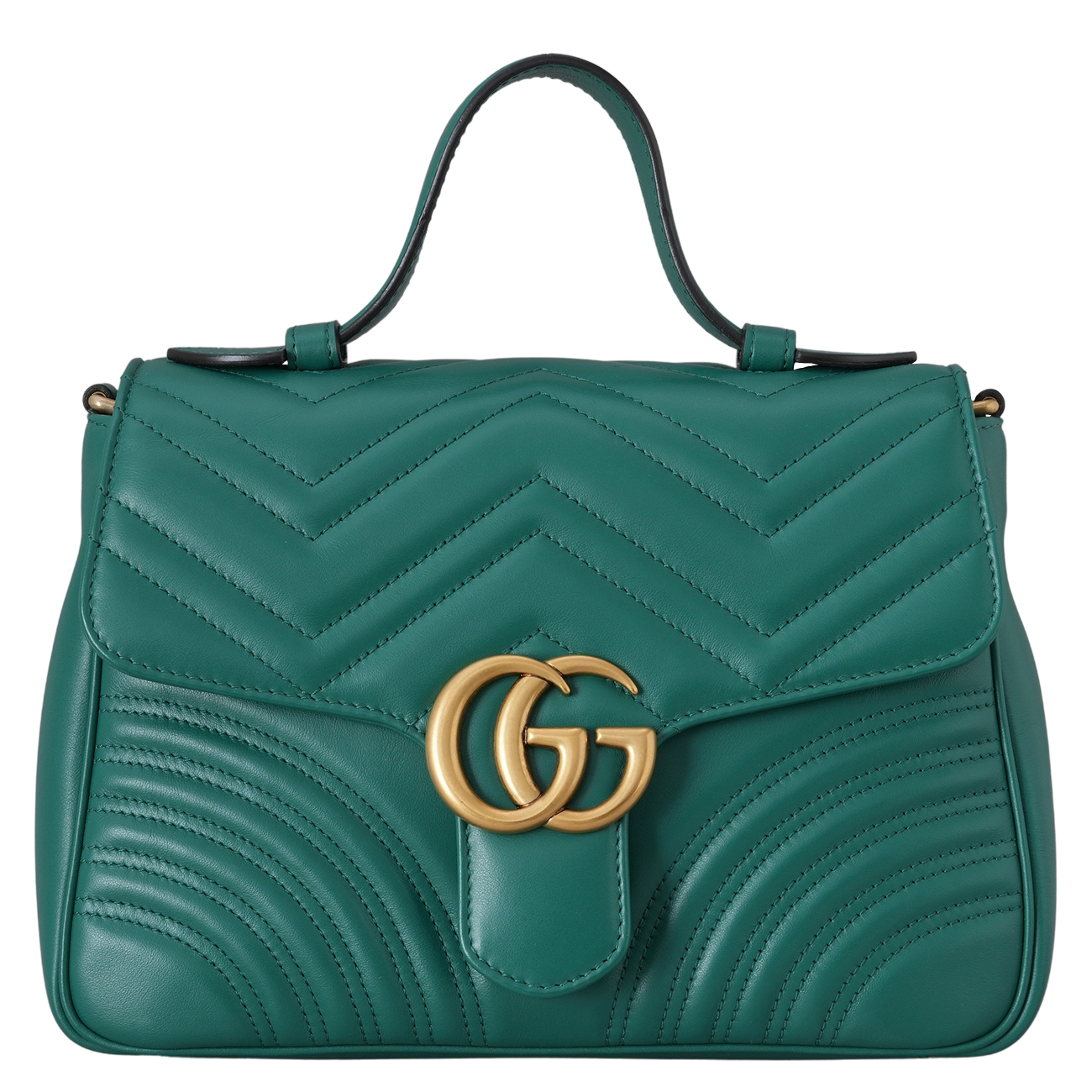 GUCCI(USED)구찌 498110 GG마몽 마틀라쎄 탑 핸들백