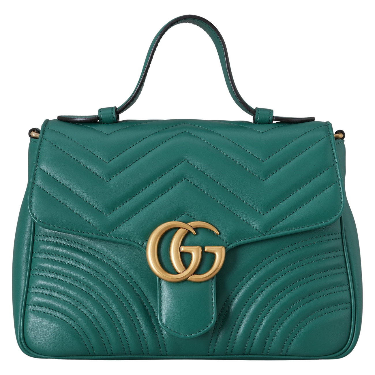 GUCCI(USED)구찌 498110 GG마몽 마틀라쎄 탑 핸들백