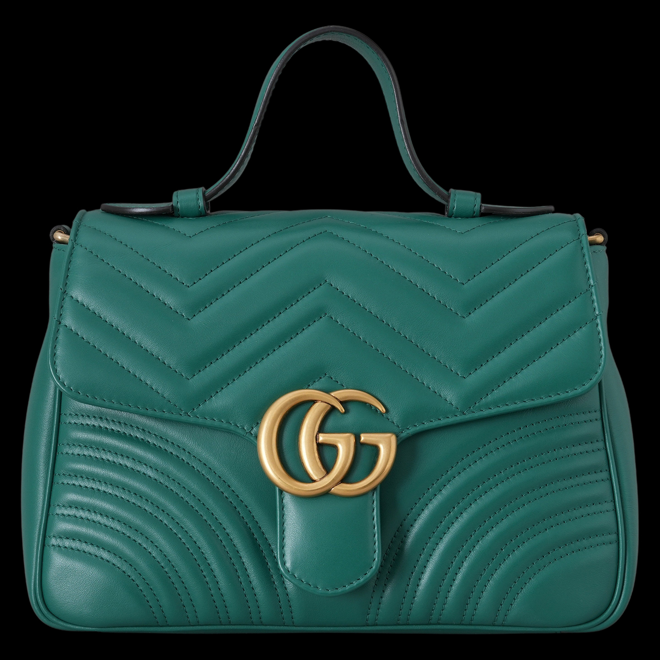 GUCCI(USED)구찌 498110 GG마몽 마틀라쎄 탑 핸들백