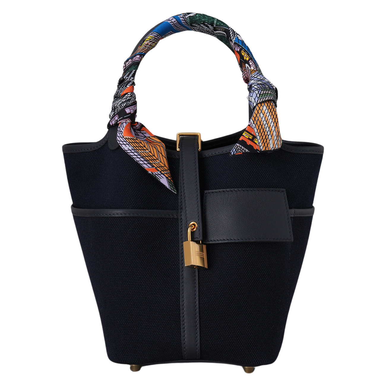 HERMES(USED)에르메스 캔버스 락 포켓 피코탄 18 & 트윌리