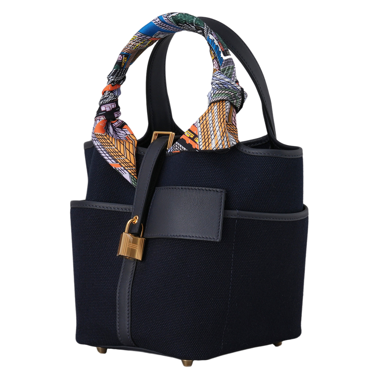 HERMES(USED)에르메스 캔버스 락 포켓 피코탄 18 & 트윌리