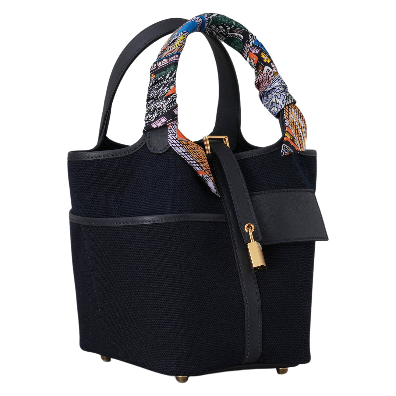 HERMES(USED)에르메스 캔버스 락 포켓 피코탄 18 & 트윌리