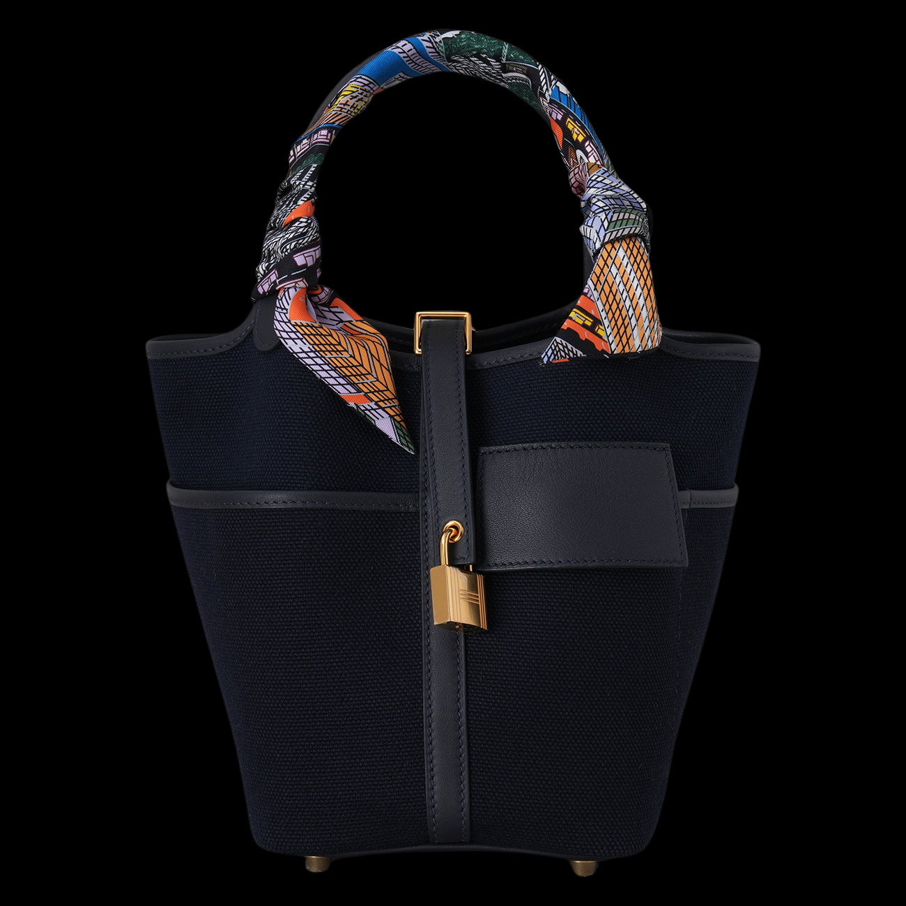 HERMES(USED)에르메스 캔버스 락 포켓 피코탄 18 & 트윌리