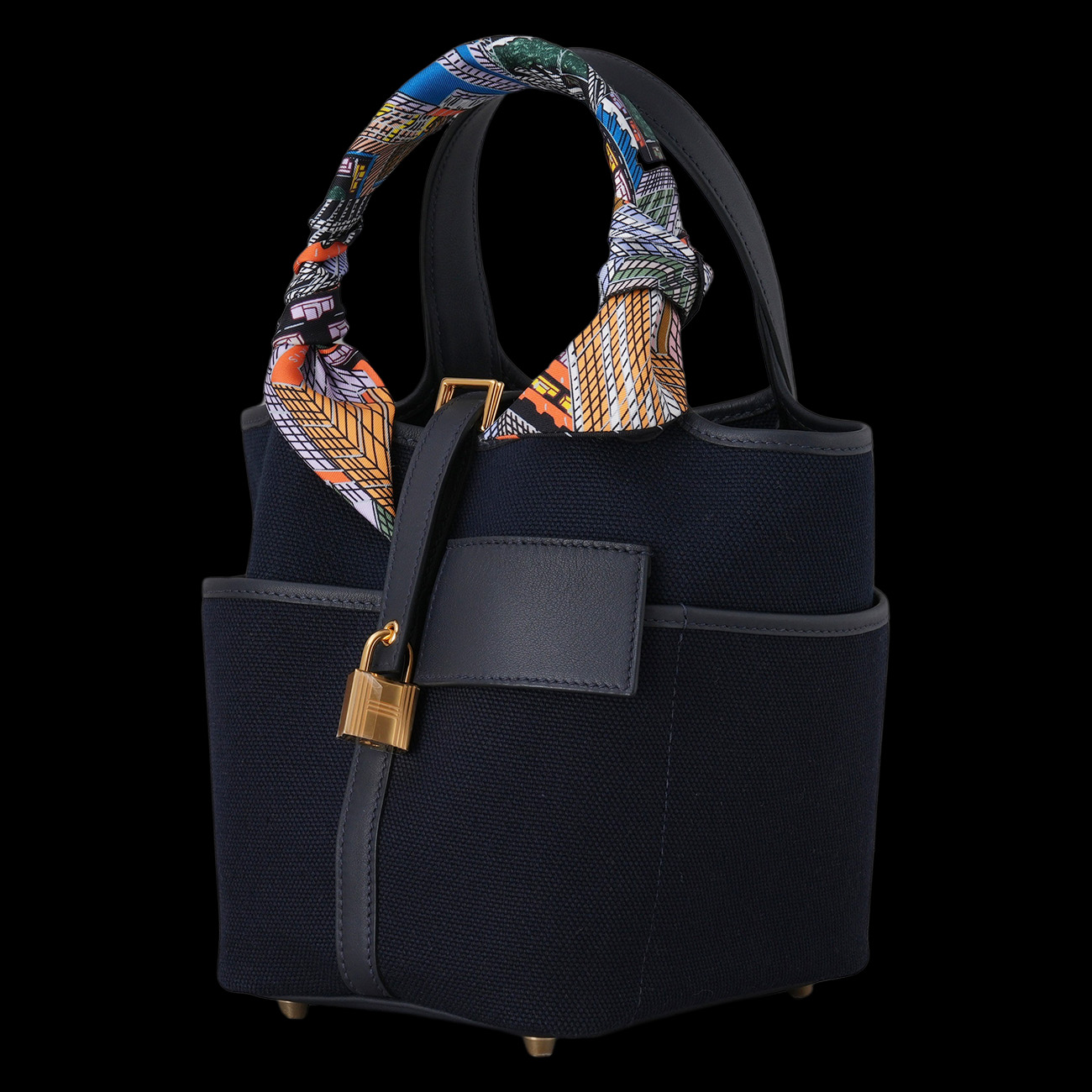 HERMES(USED)에르메스 캔버스 락 포켓 피코탄 18 & 트윌리