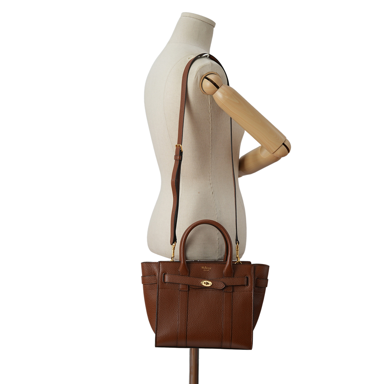 MULBERRY(USED)멀버리 지피 베이스워터 브라운