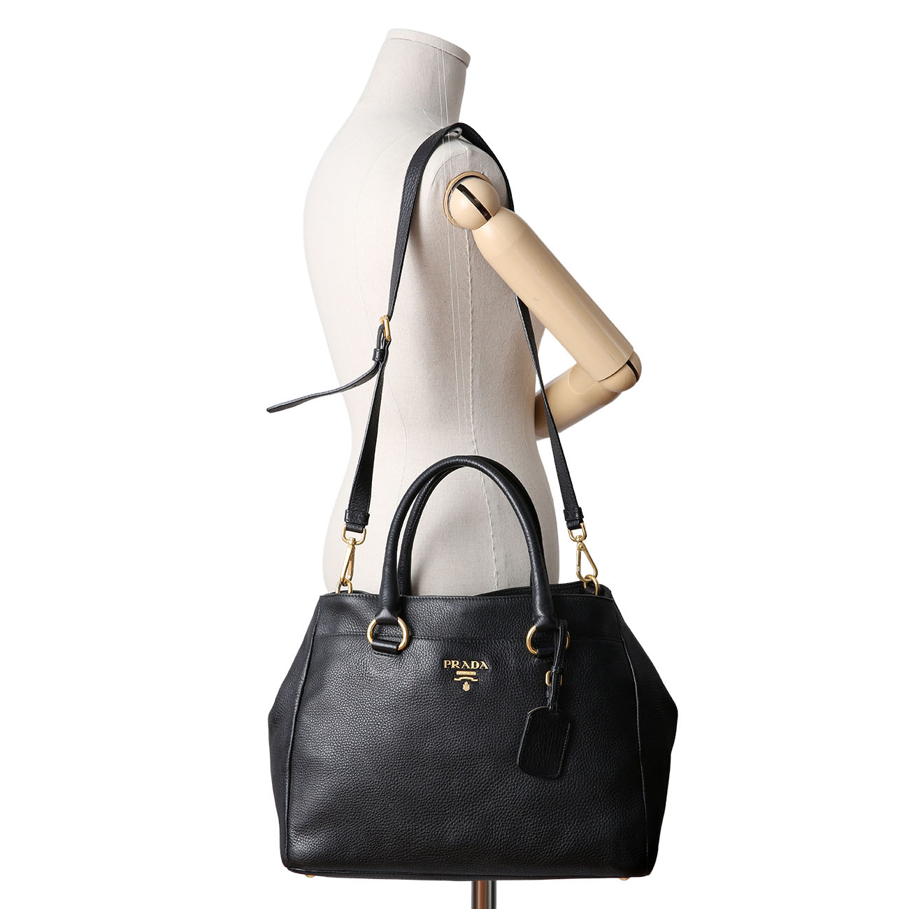 PRADA(USED)프라다 비텔로 다이노 토트겸 숄더백