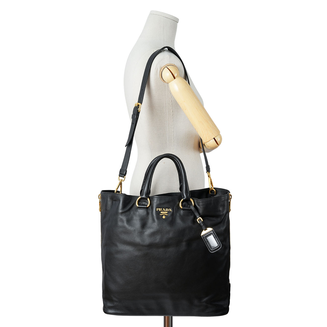 PRADA(USED)프라다 BN2477 소프트 카프 토트 겸 숄더백