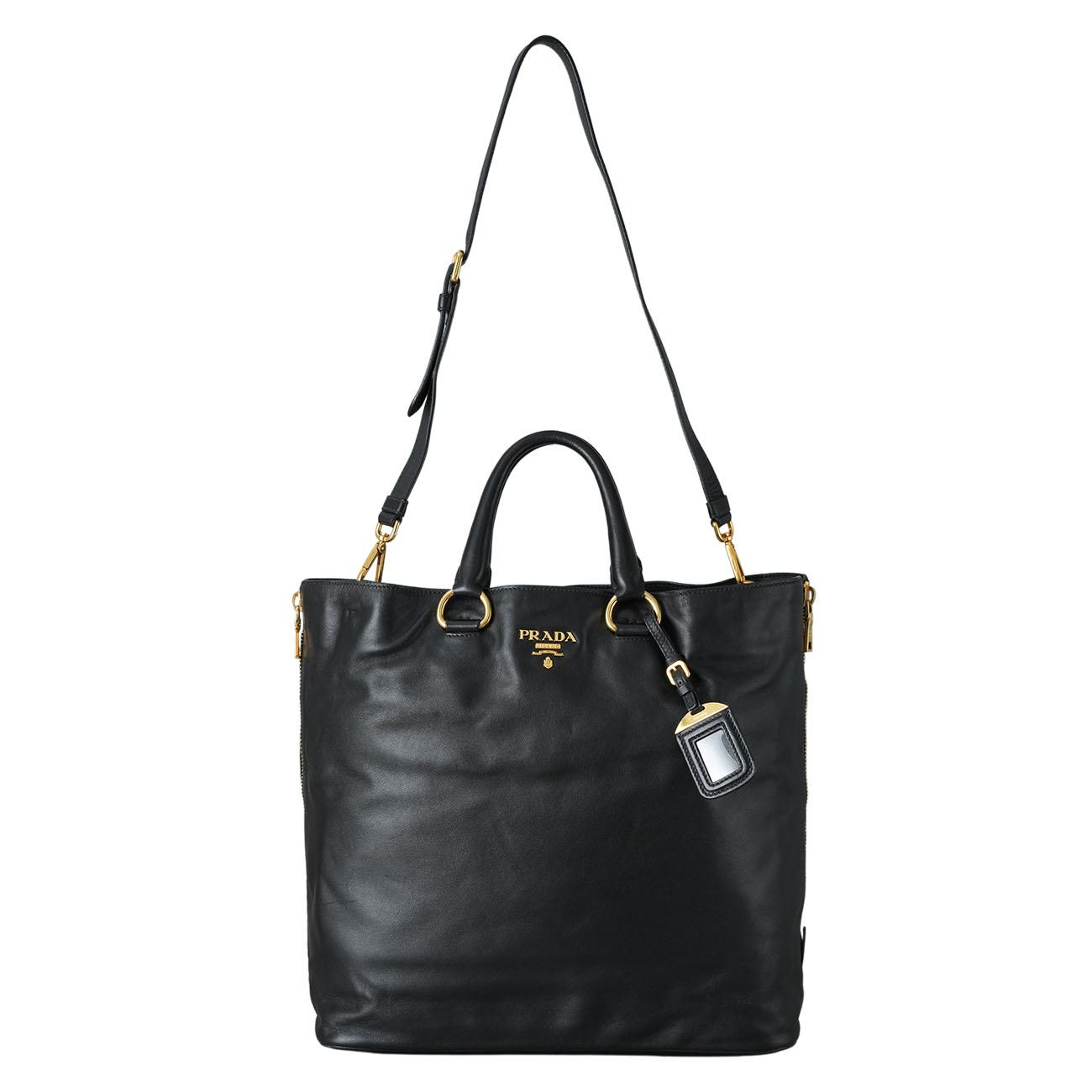 PRADA(USED)프라다 BN2477 소프트 카프 토트 겸 숄더백
