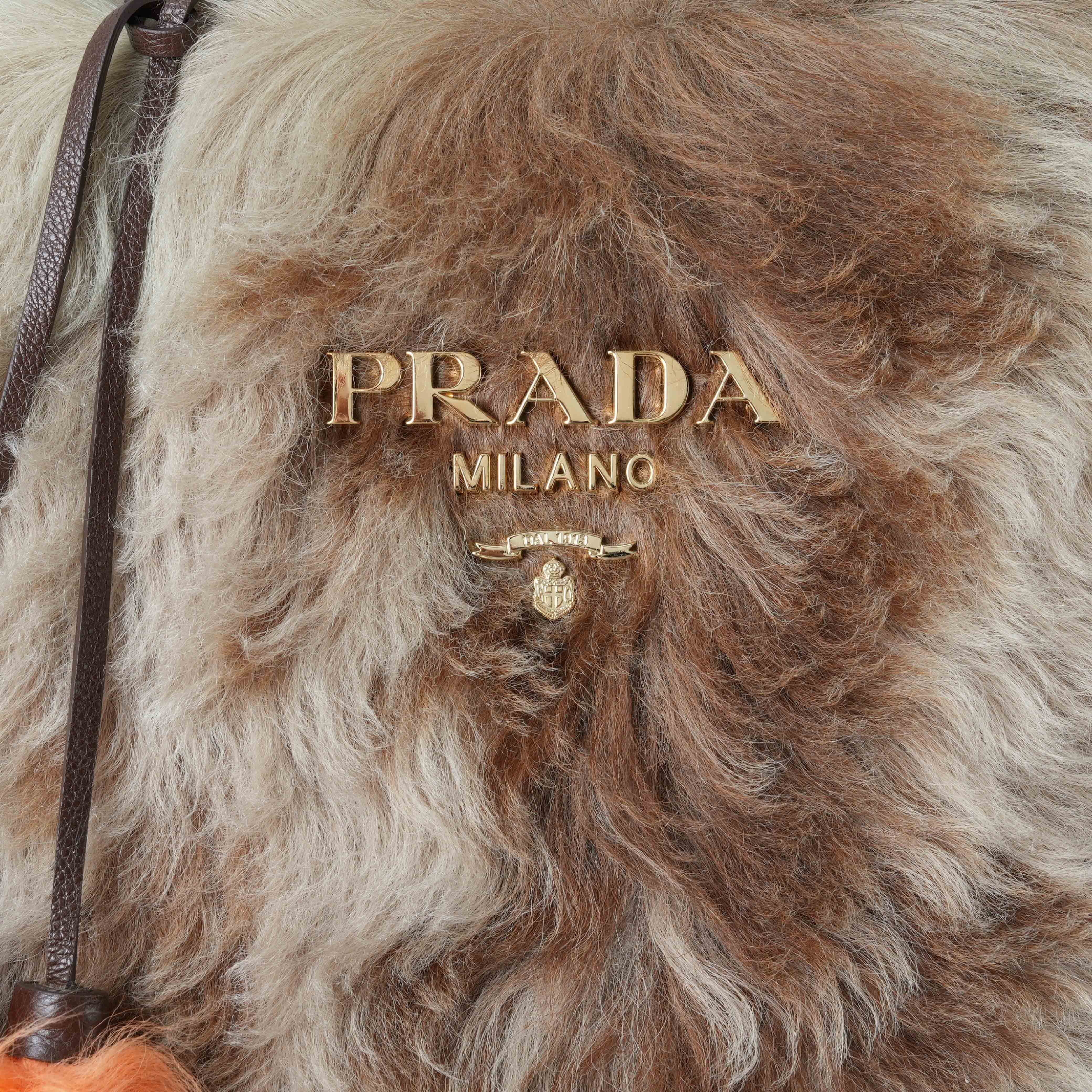 PRADA(USED)프라다 1BG138 퍼 숄더백