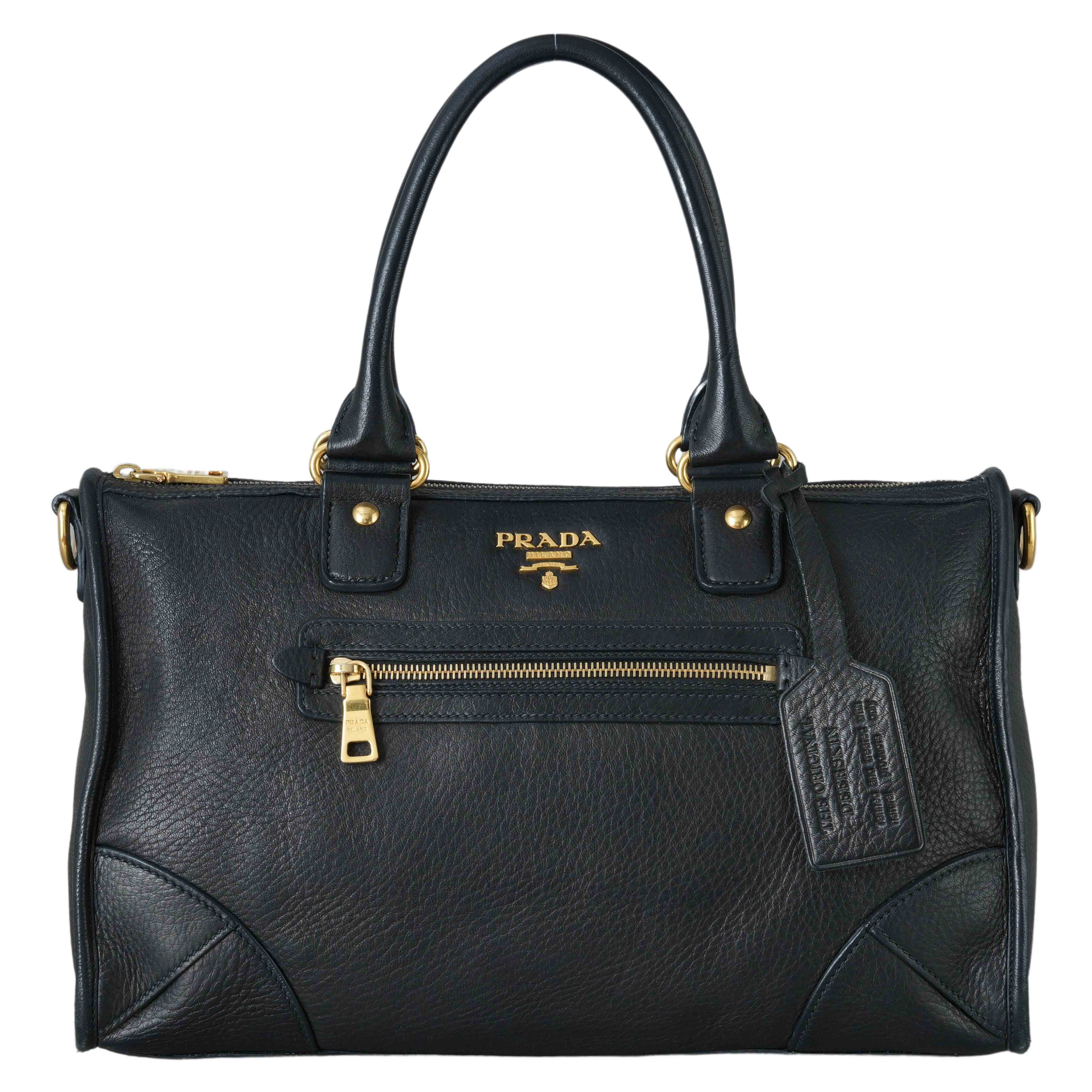 PRADA(USED)프라다 BR0539 모터백 블랙