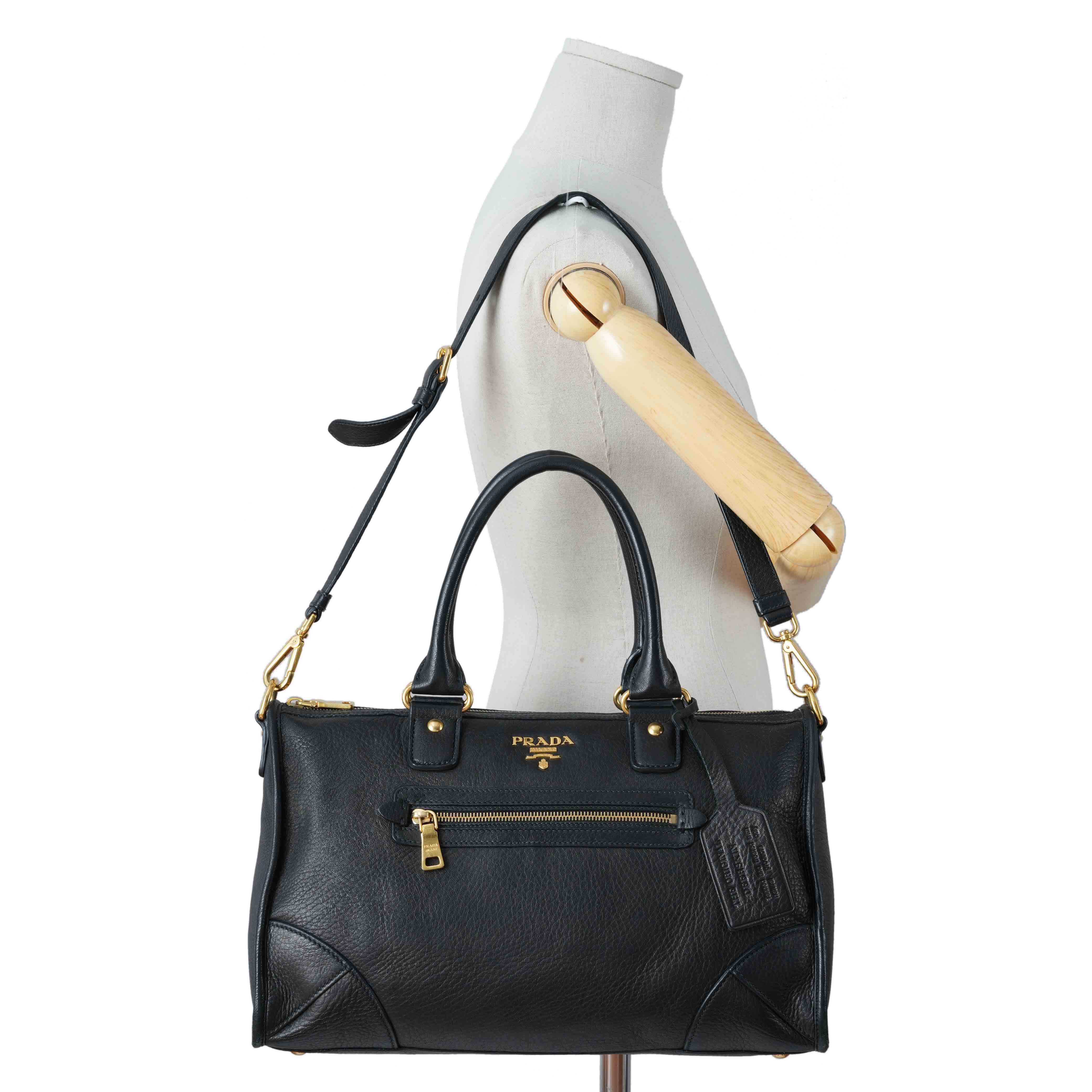 PRADA(USED)프라다 BR0539 모터백 블랙