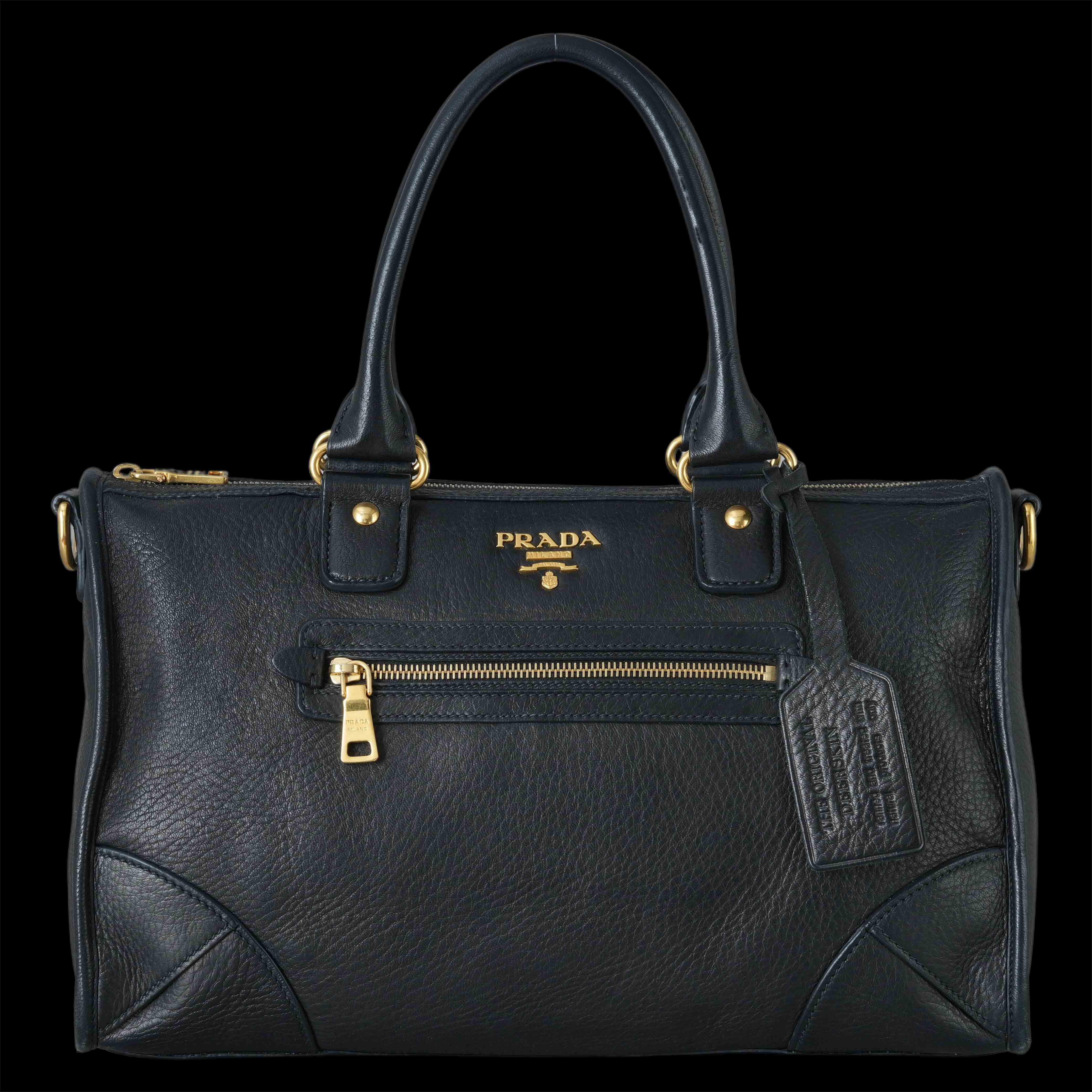 PRADA(USED)프라다 BR0539 모터백 블랙