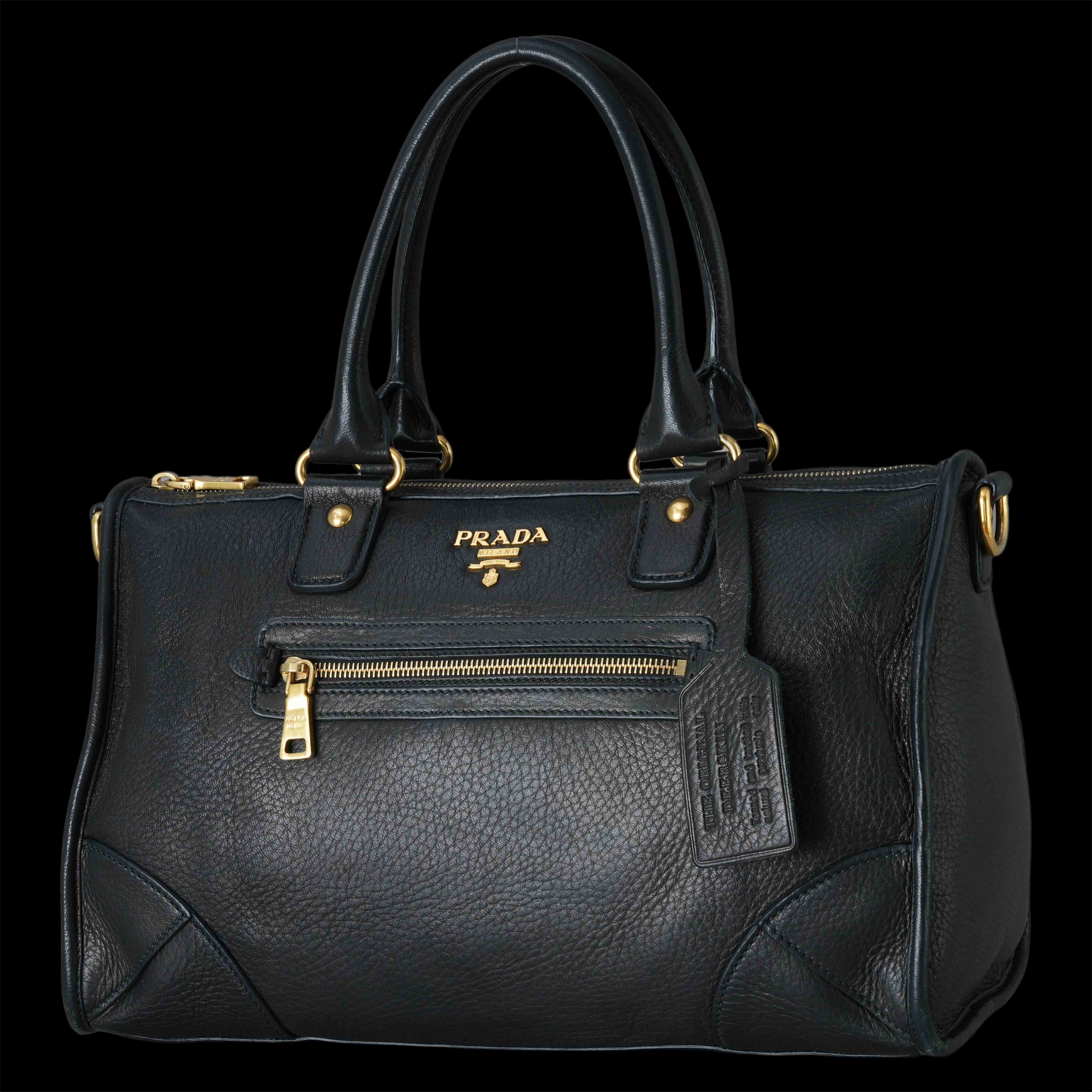 PRADA(USED)프라다 BR0539 모터백 블랙