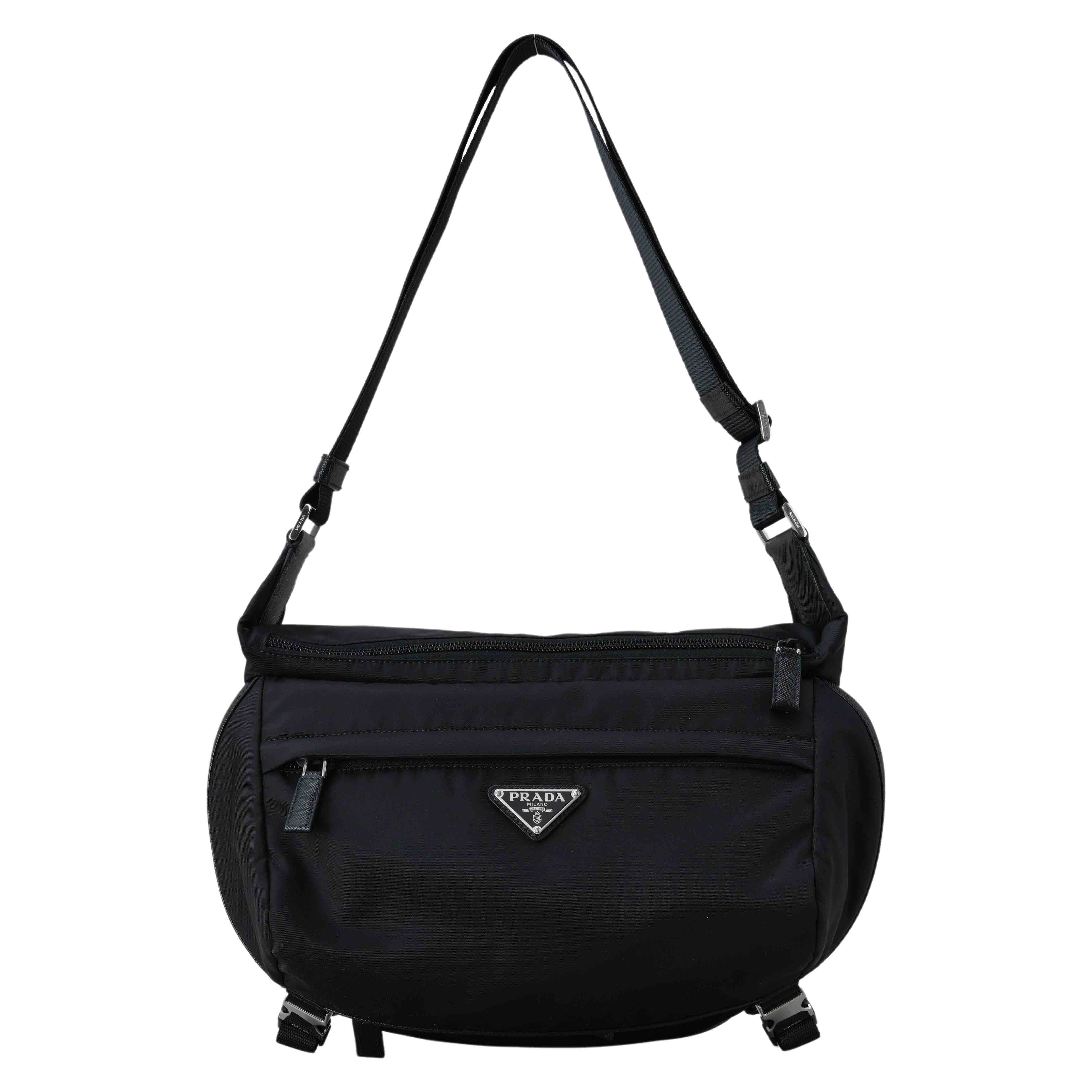 PRADA(USED)프라다 2VH994 리나일론 바이커백 & 에어팟 케이스