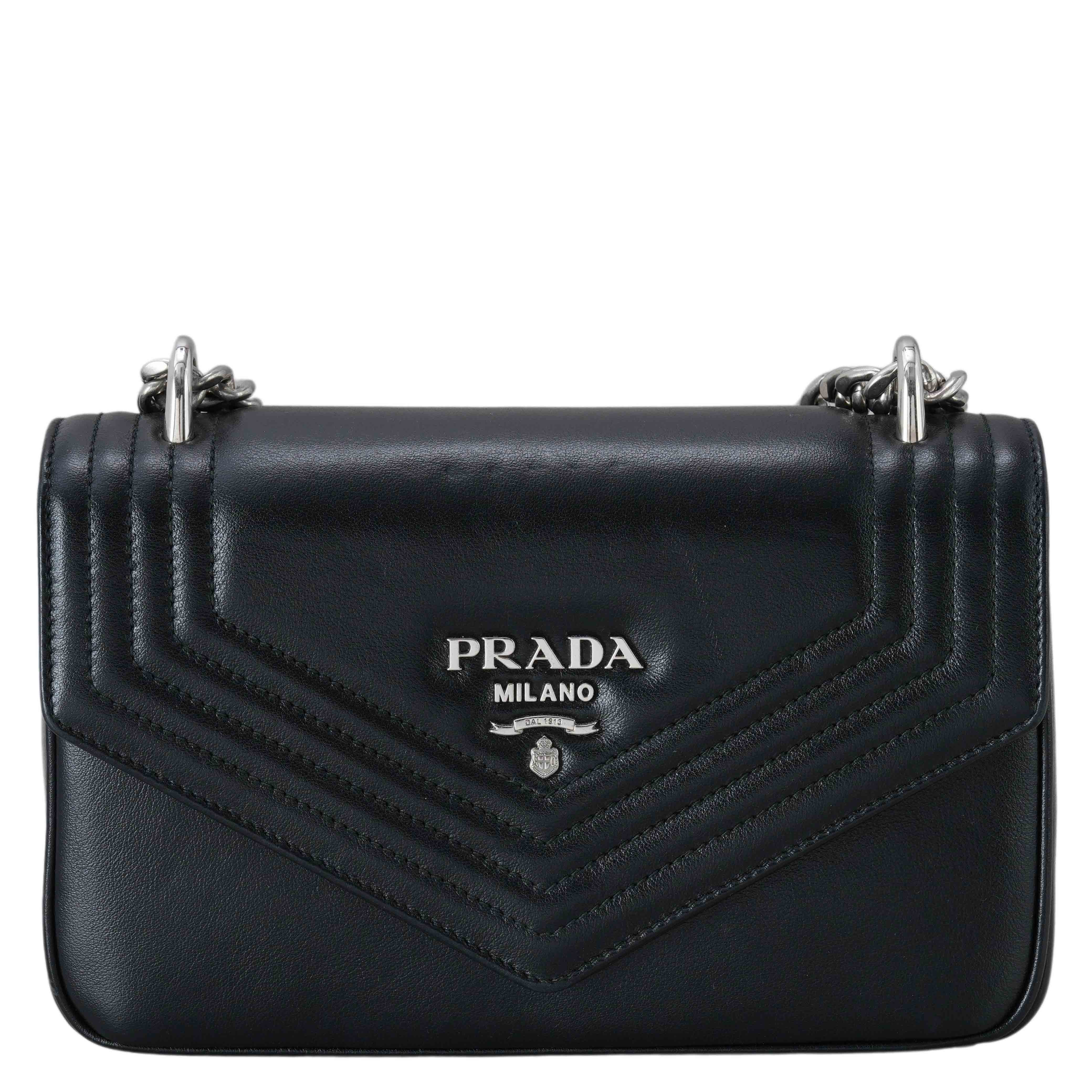 PRADA(USED)프라다 1BD300 그레이스 럭스 체인 숄더백