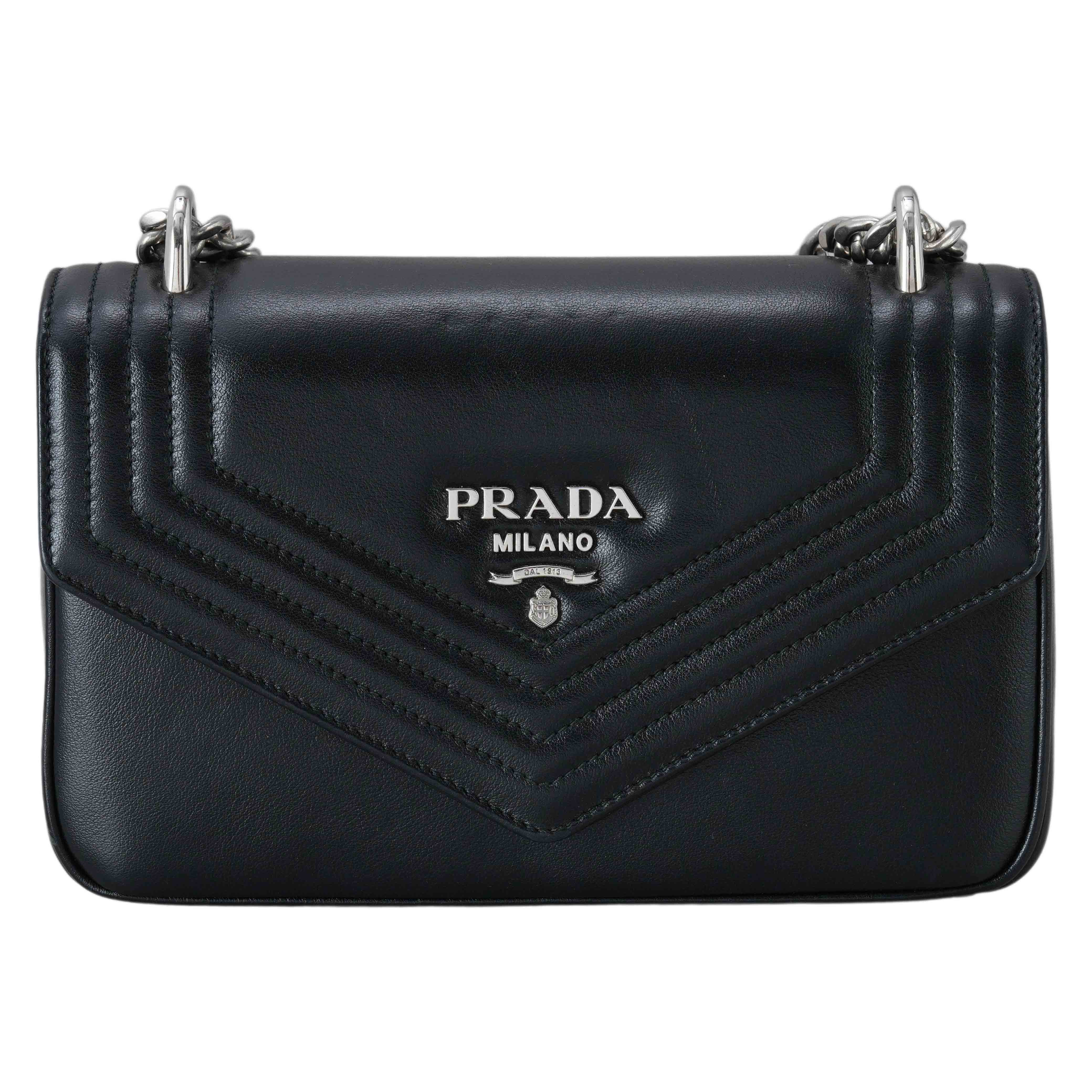 PRADA(USED)프라다 1BD300 그레이스 럭스 체인 숄더백