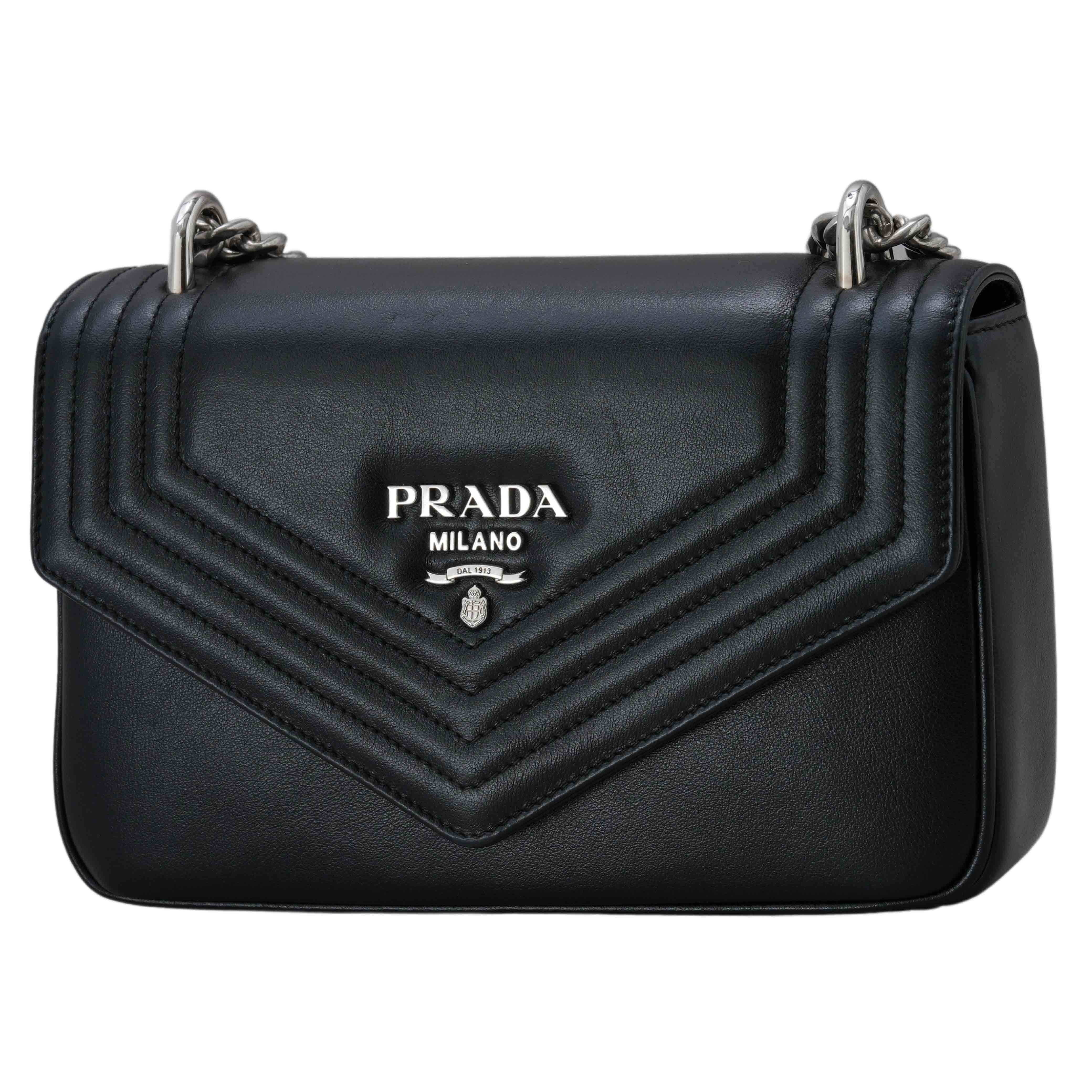 PRADA(USED)프라다 1BD300 그레이스 럭스 체인 숄더백