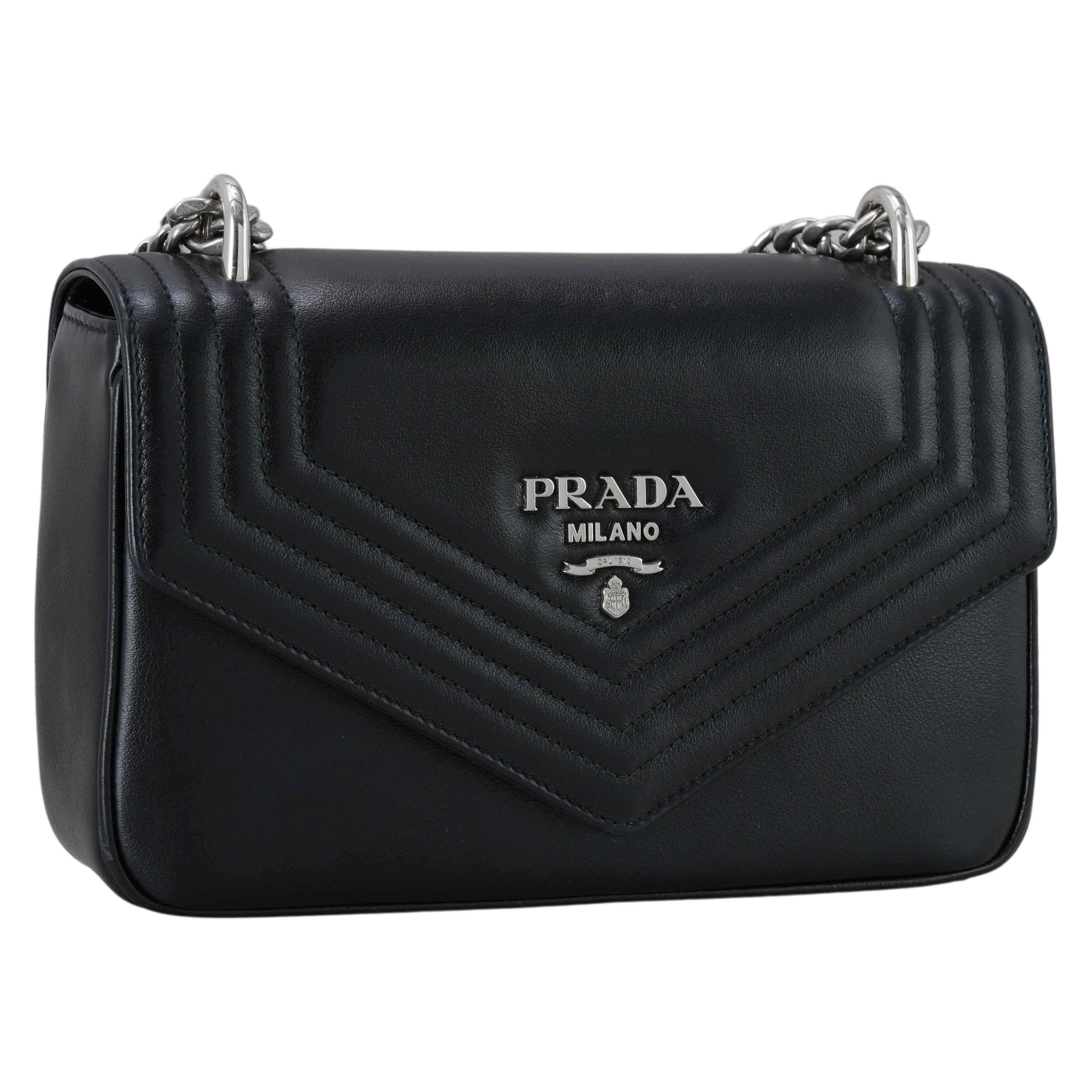 PRADA(USED)프라다 1BD300 그레이스 럭스 체인 숄더백