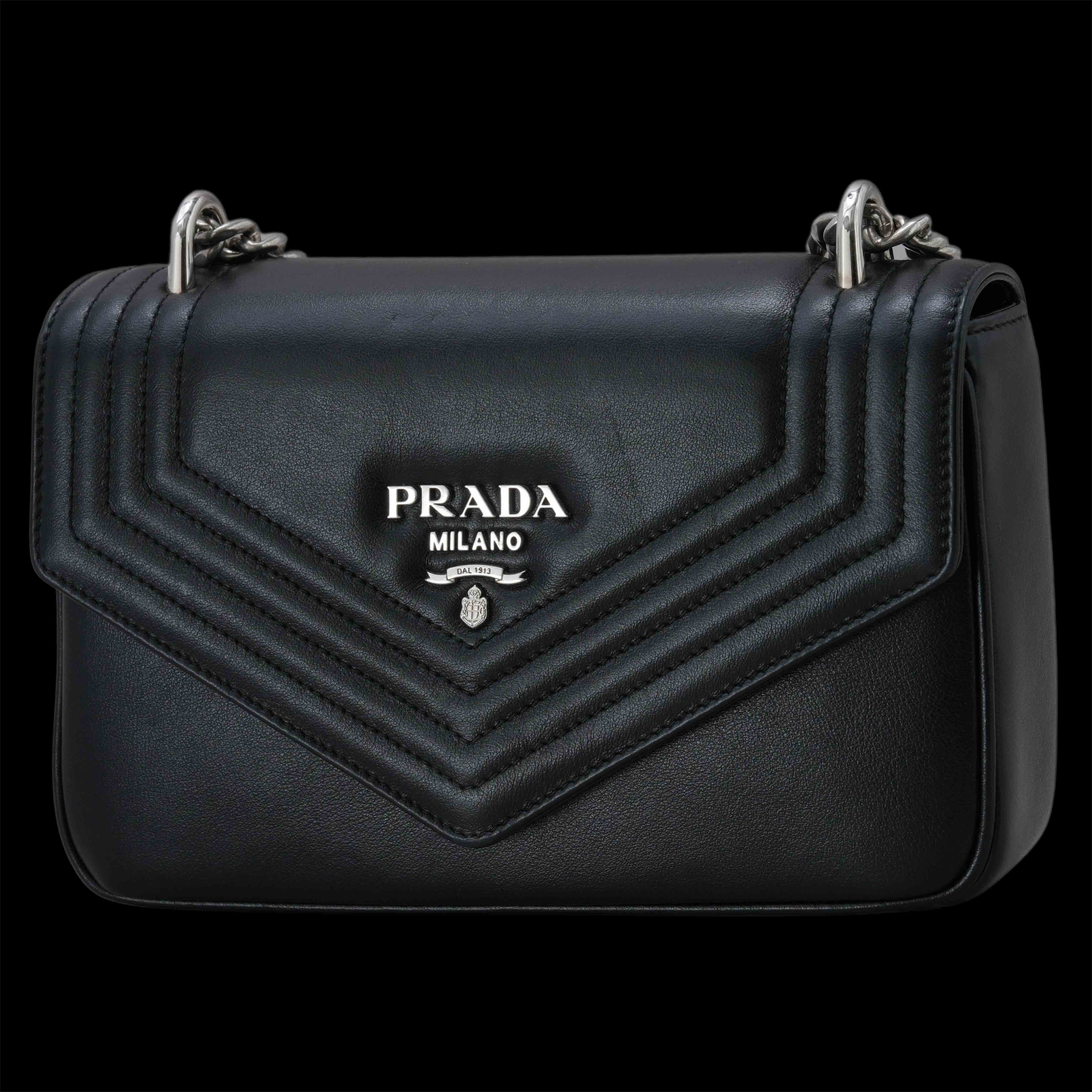 PRADA(USED)프라다 1BD300 그레이스 럭스 체인 숄더백