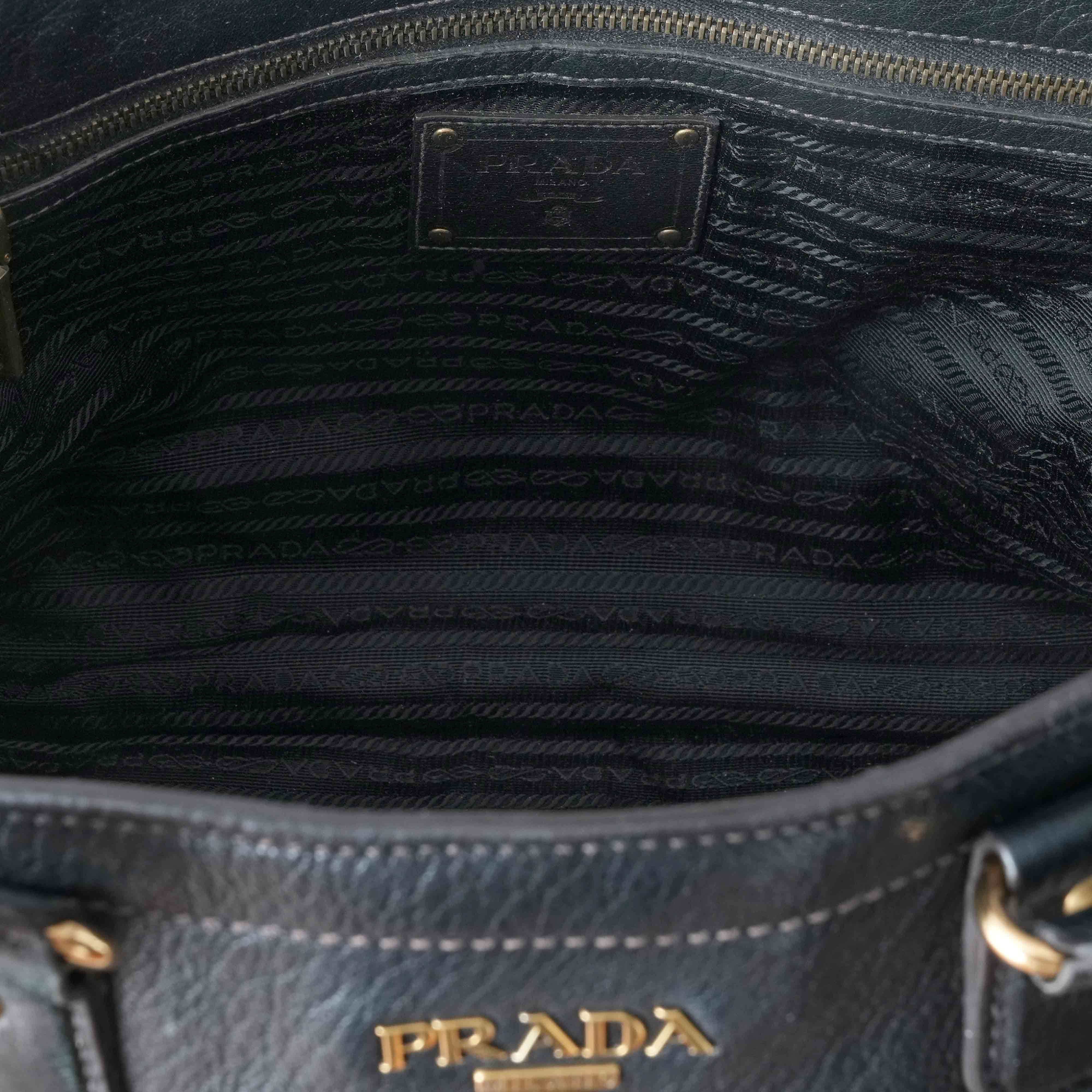 PRADA(USED)프라다 BR4735 레더 토트백
