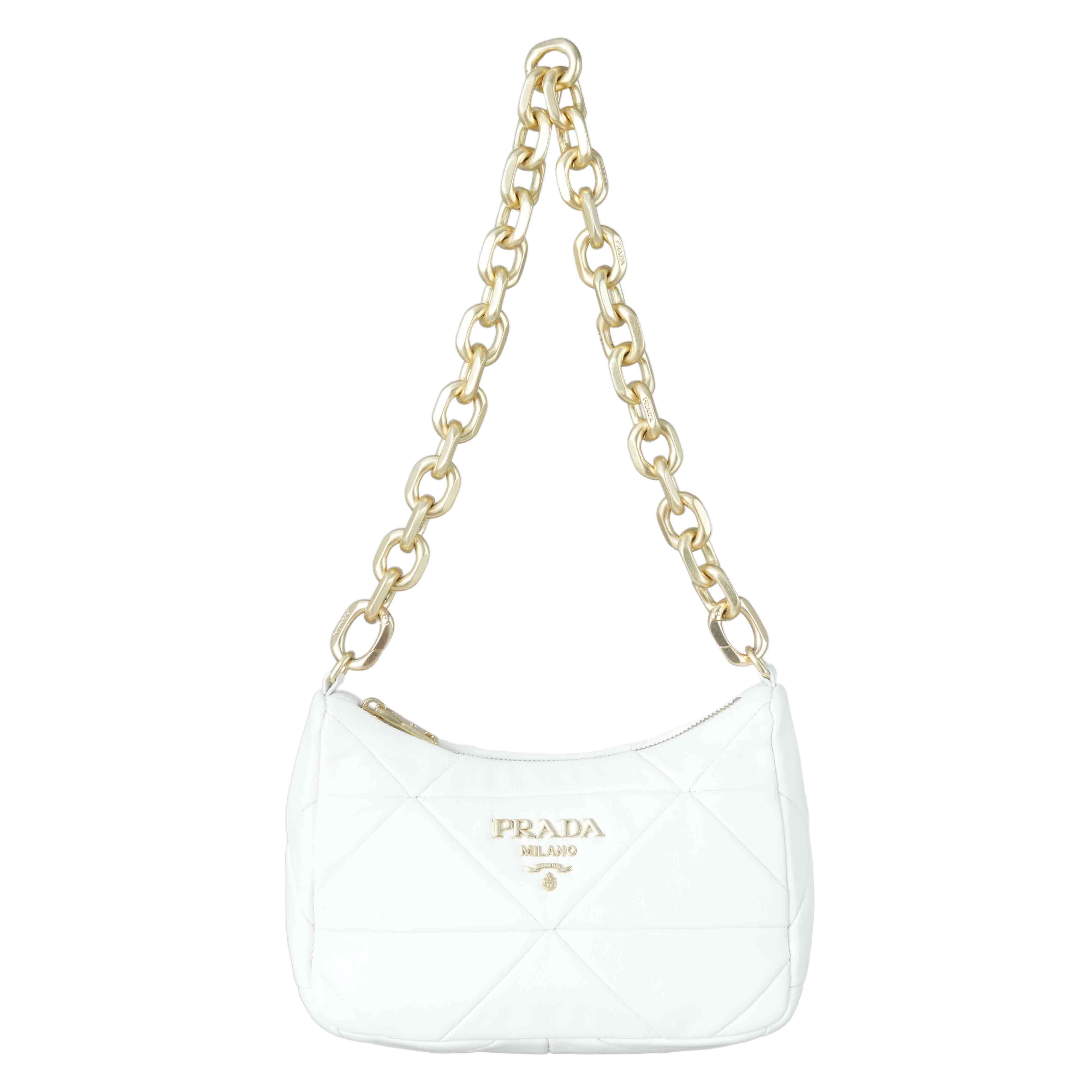 PRADA(USED)프라다 나파 패치 체인 숄더백